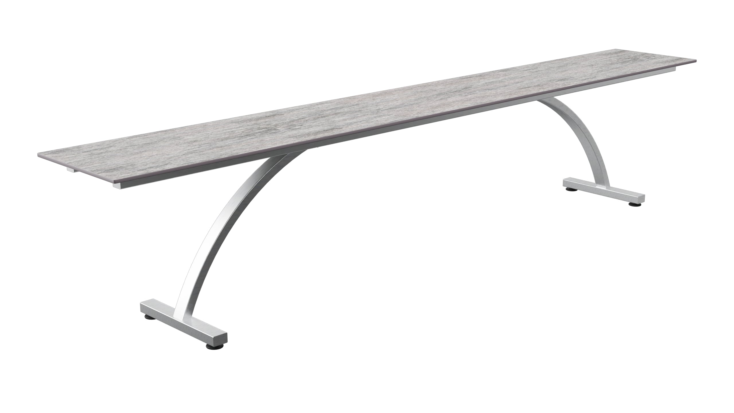 Bernardino Gartenbank aus Glasfasern 220x32 in Deko Schiefer präsentiert im Onlineshop von KAQTU Design AG. Gartenbank ist von Schaffner