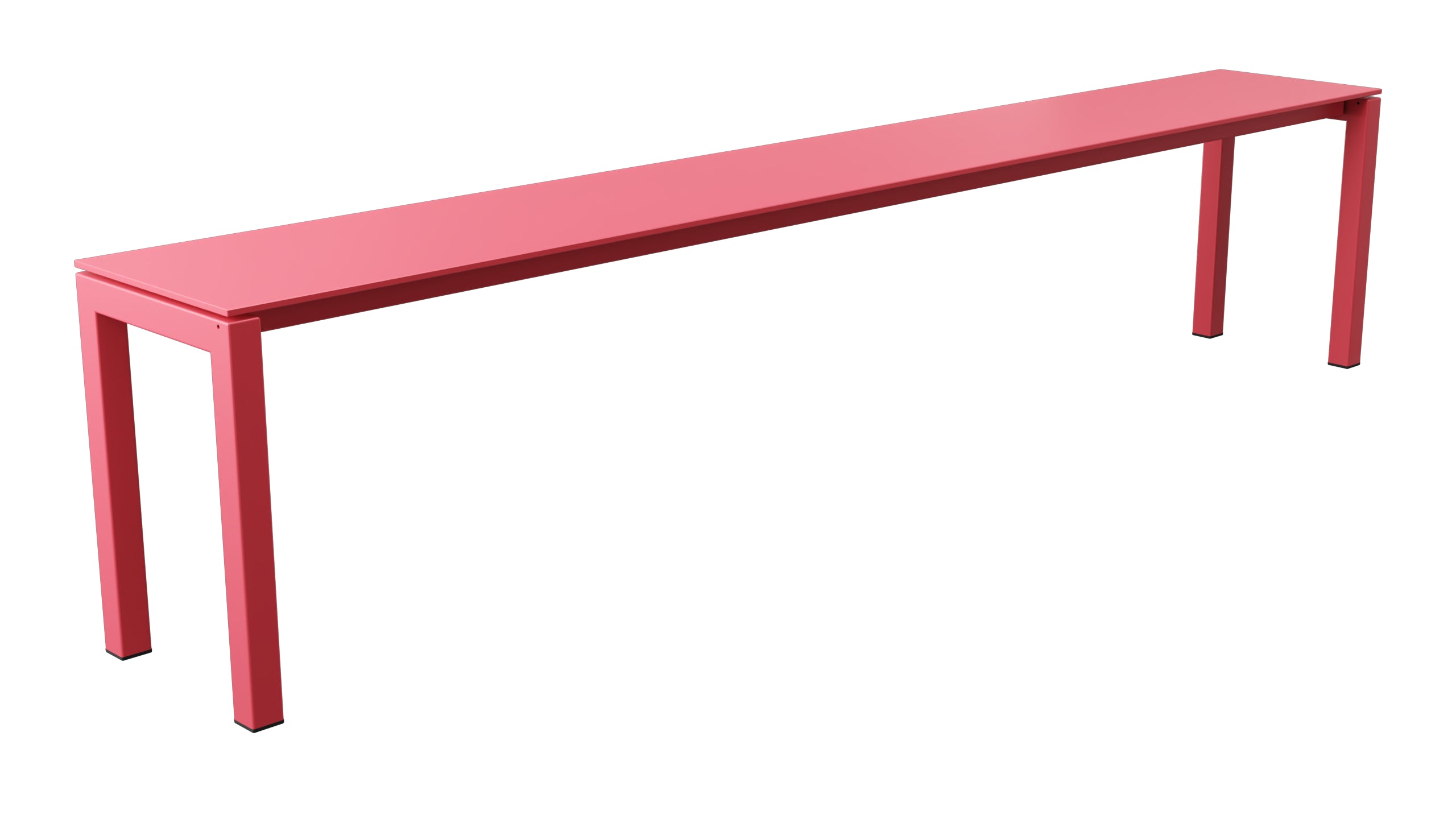 Luzern Glasfaser-Gartenbank 206x32  in Ahornrot präsentiert im Onlineshop von KAQTU Design AG. Gartenbank ist von Schaffner