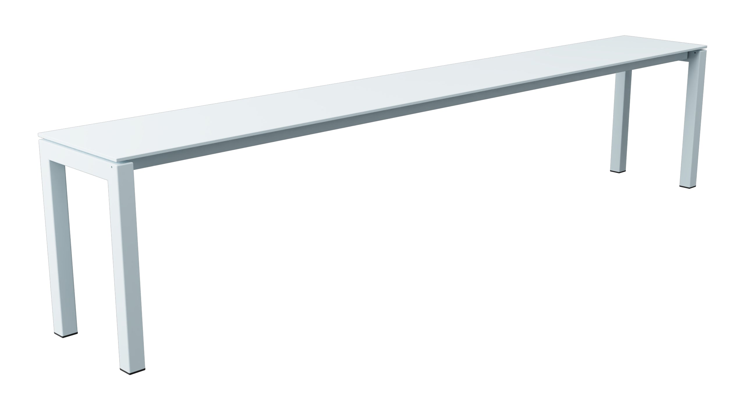 Luzern Glasfaser-Gartenbank 206x32  in Pastellblau präsentiert im Onlineshop von KAQTU Design AG. Gartenbank ist von Schaffner