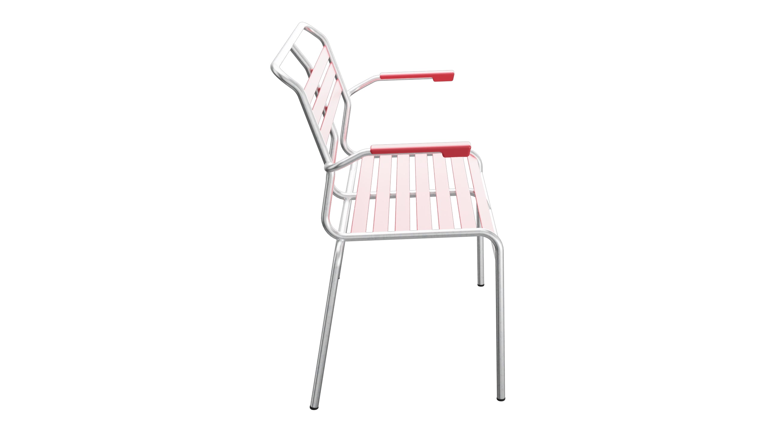 Säntis Lättli-2er Gartenbank mit Armlehne in Ahornrot präsentiert im Onlineshop von KAQTU Design AG. Gartenbank ist von Schaffner