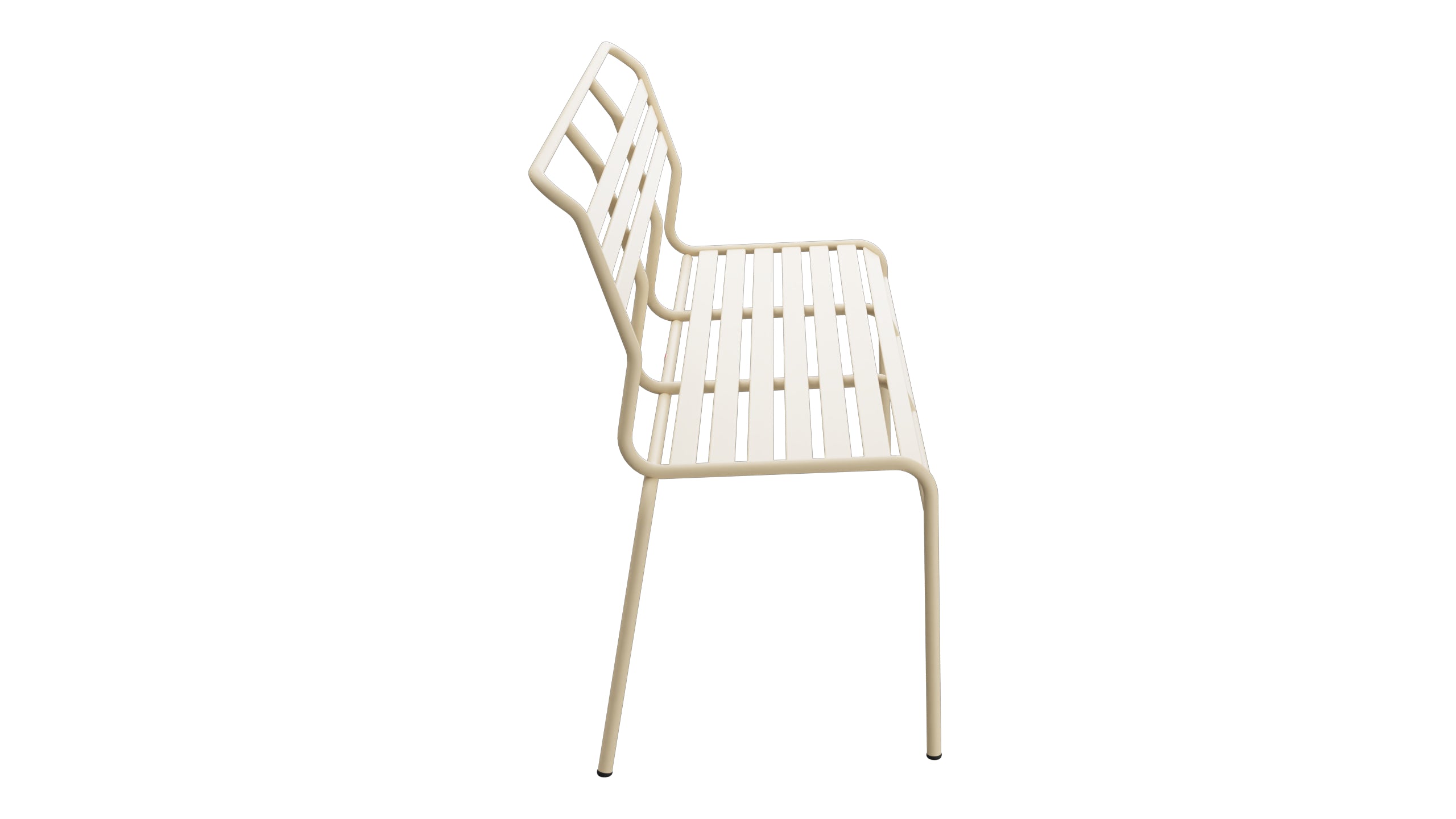 Säntis Lättli-3er Gartenbank ohne Armlehne in Pastellbraun präsentiert im Onlineshop von KAQTU Design AG. Gartenbank ist von Schaffner