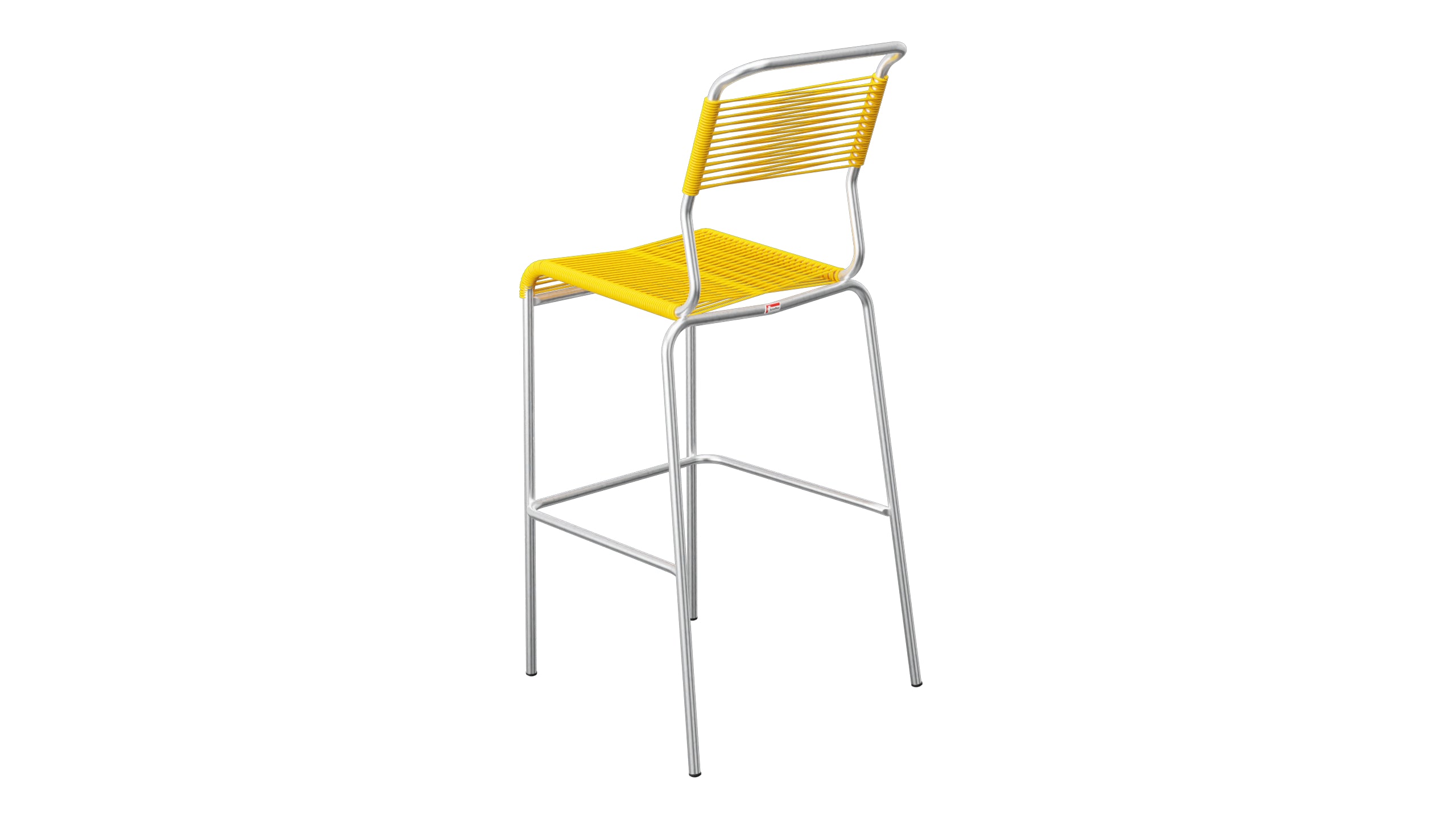 Säntis Spaghetti-Barstuhl Outdoor ohne Armlehne in Gelb präsentiert im Onlineshop von KAQTU Design AG. Outdoor-Barstuhl ist von Schaffner