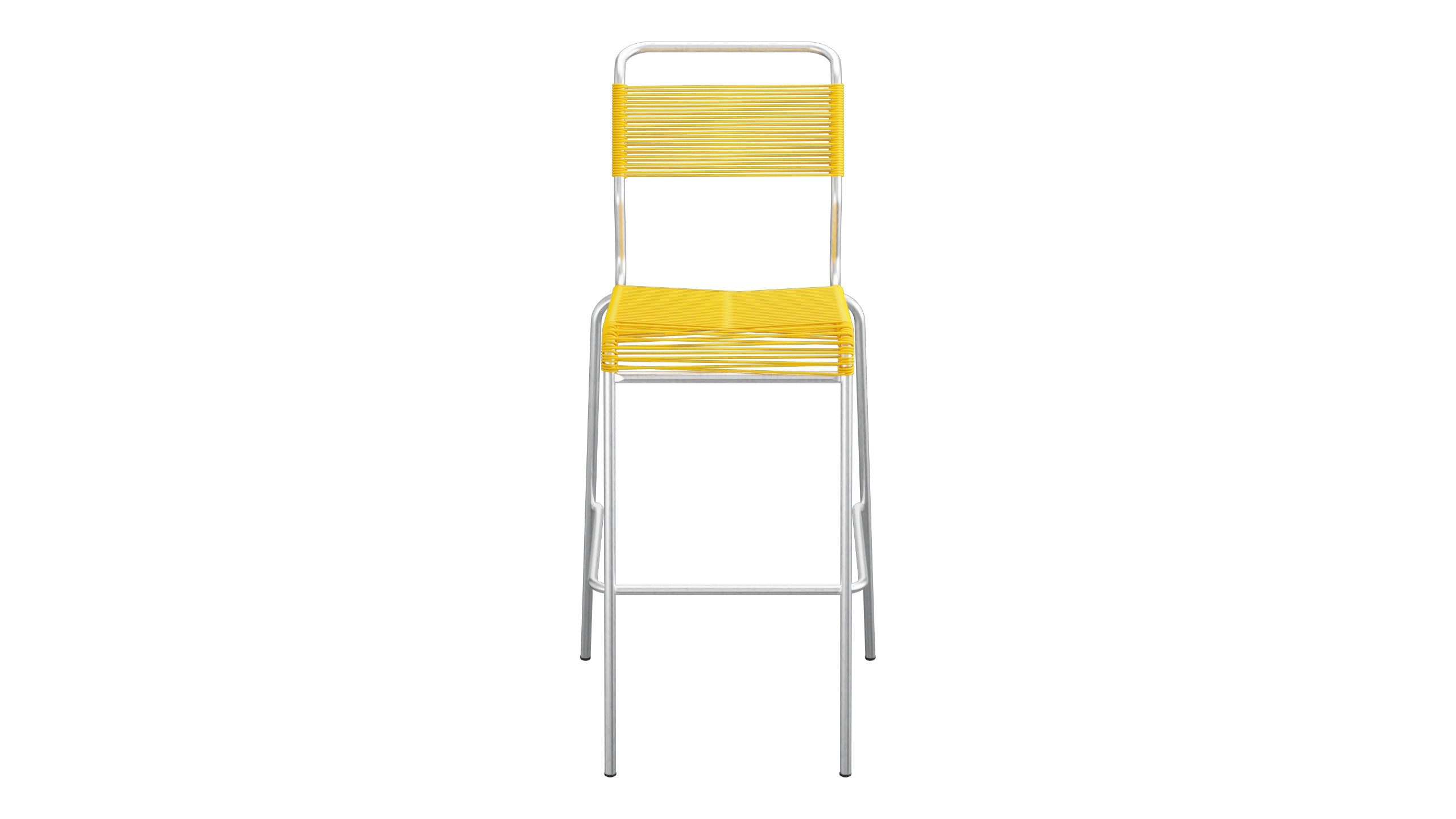 Säntis Spaghetti-Barstuhl Outdoor ohne Armlehne in Gelb präsentiert im Onlineshop von KAQTU Design AG. Outdoor-Barstuhl ist von Schaffner