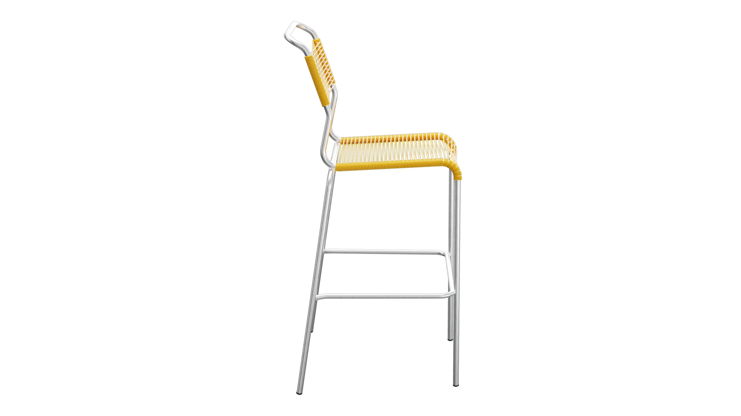 Säntis Spaghetti-Barstuhl Outdoor ohne Armlehne in Gelb präsentiert im Onlineshop von KAQTU Design AG. Outdoor-Barstuhl ist von Schaffner