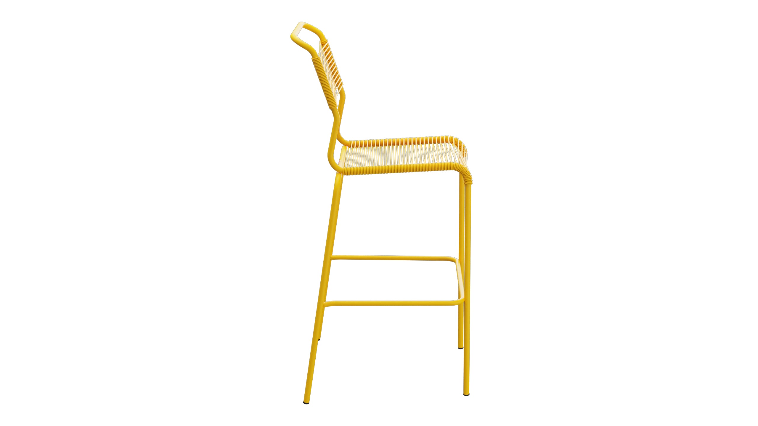 Säntis Spaghetti-Barstuhl Outdoor ohne Armlehne in Gelb präsentiert im Onlineshop von KAQTU Design AG. Outdoor-Barstuhl ist von Schaffner