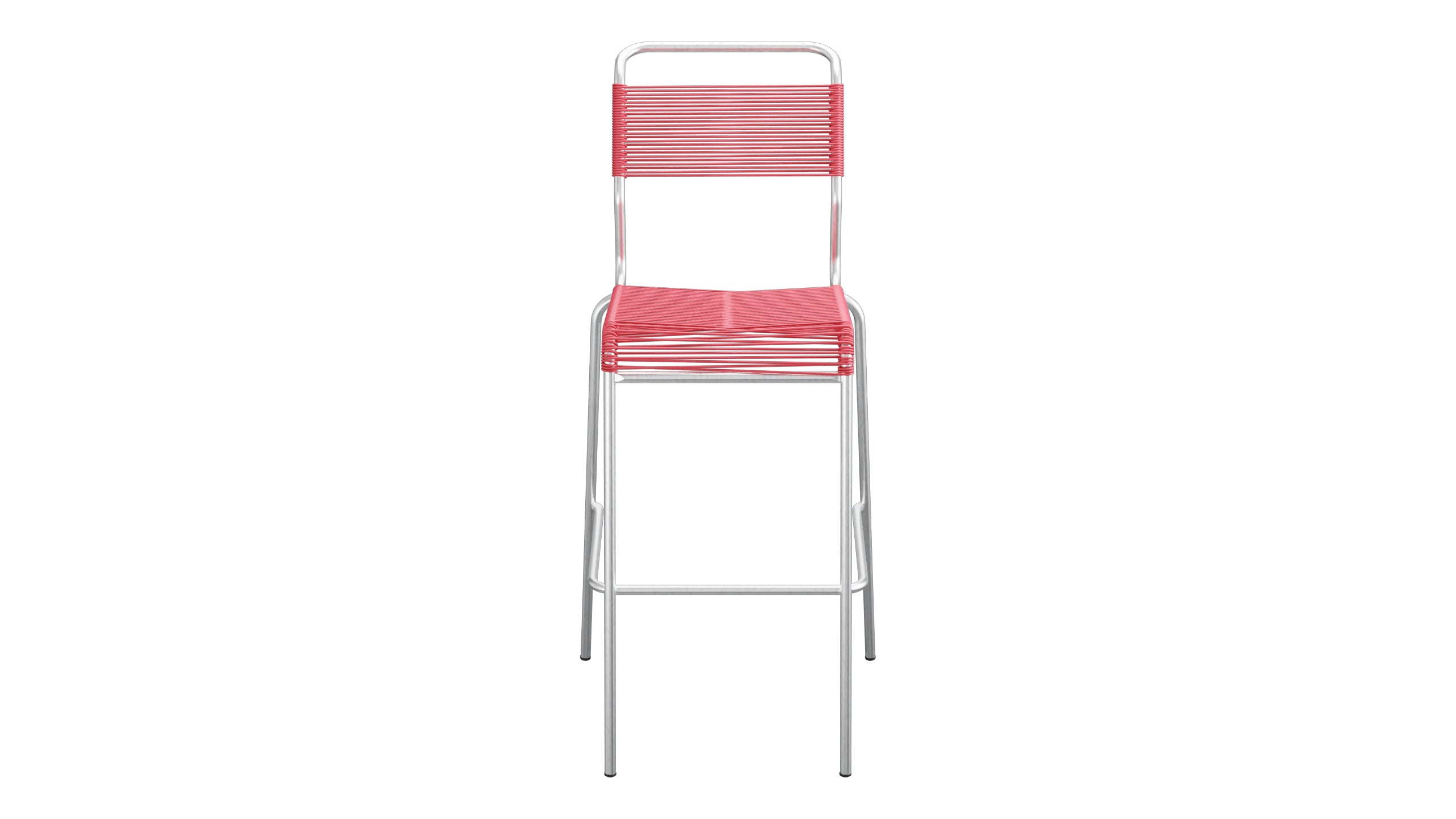 Säntis Spaghetti-Barstuhl Outdoor ohne Armlehne in Ahornrot präsentiert im Onlineshop von KAQTU Design AG. Outdoor-Barstuhl ist von Schaffner