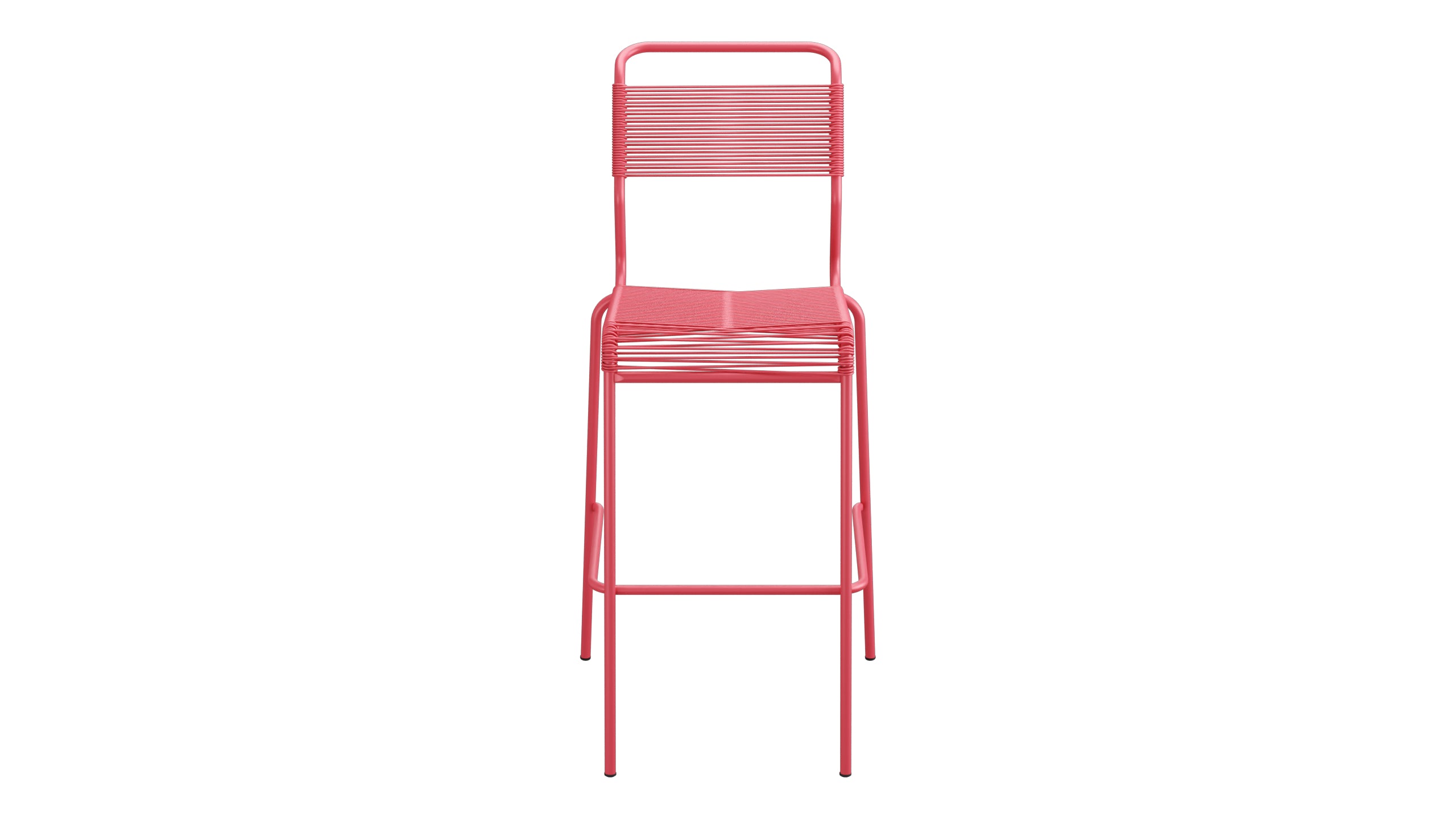 Säntis Spaghetti-Barstuhl Outdoor ohne Armlehne in Ahornrot präsentiert im Onlineshop von KAQTU Design AG. Outdoor-Barstuhl ist von Schaffner