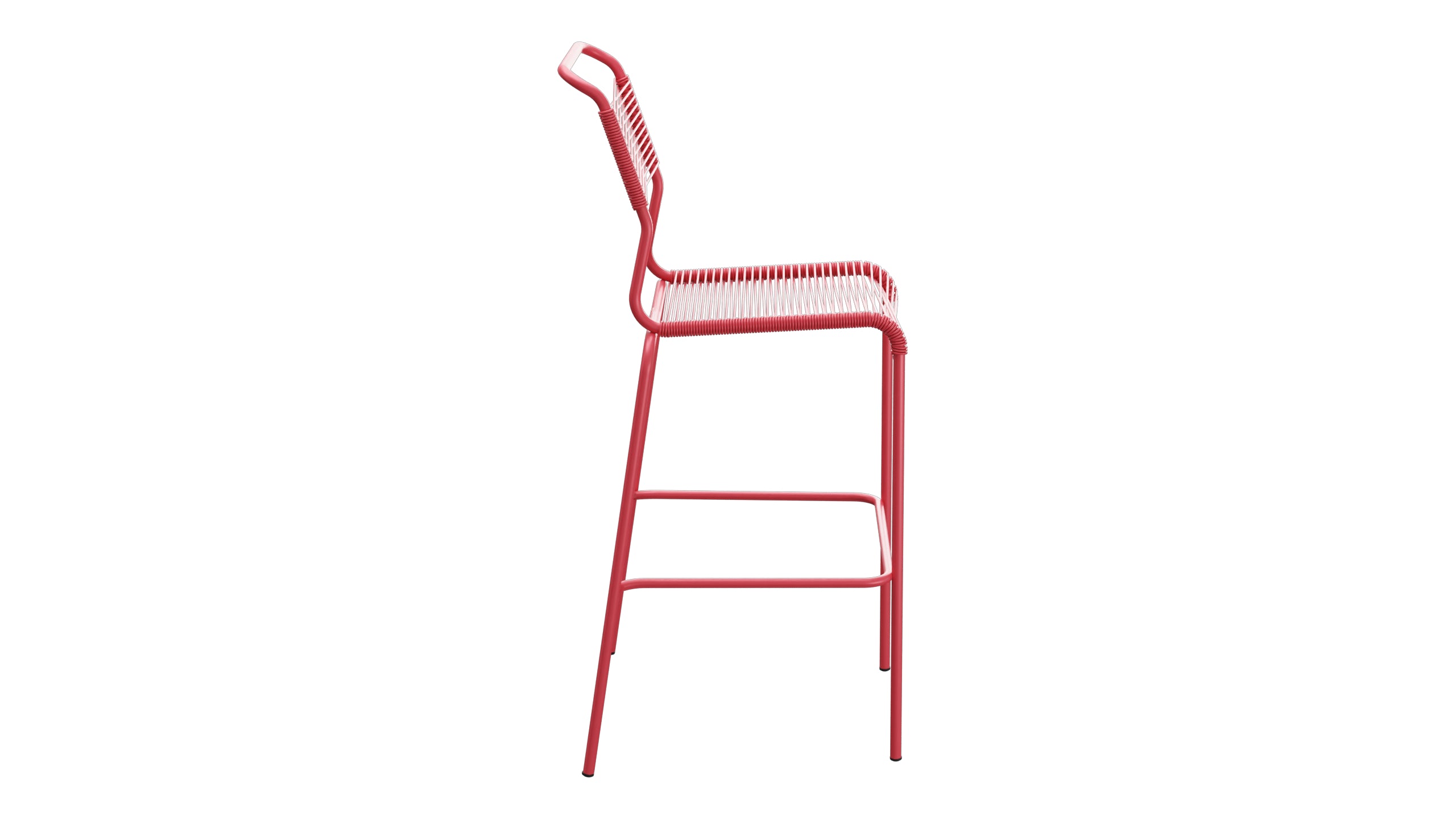 Säntis Spaghetti-Barstuhl Outdoor ohne Armlehne in Ahornrot präsentiert im Onlineshop von KAQTU Design AG. Outdoor-Barstuhl ist von Schaffner
