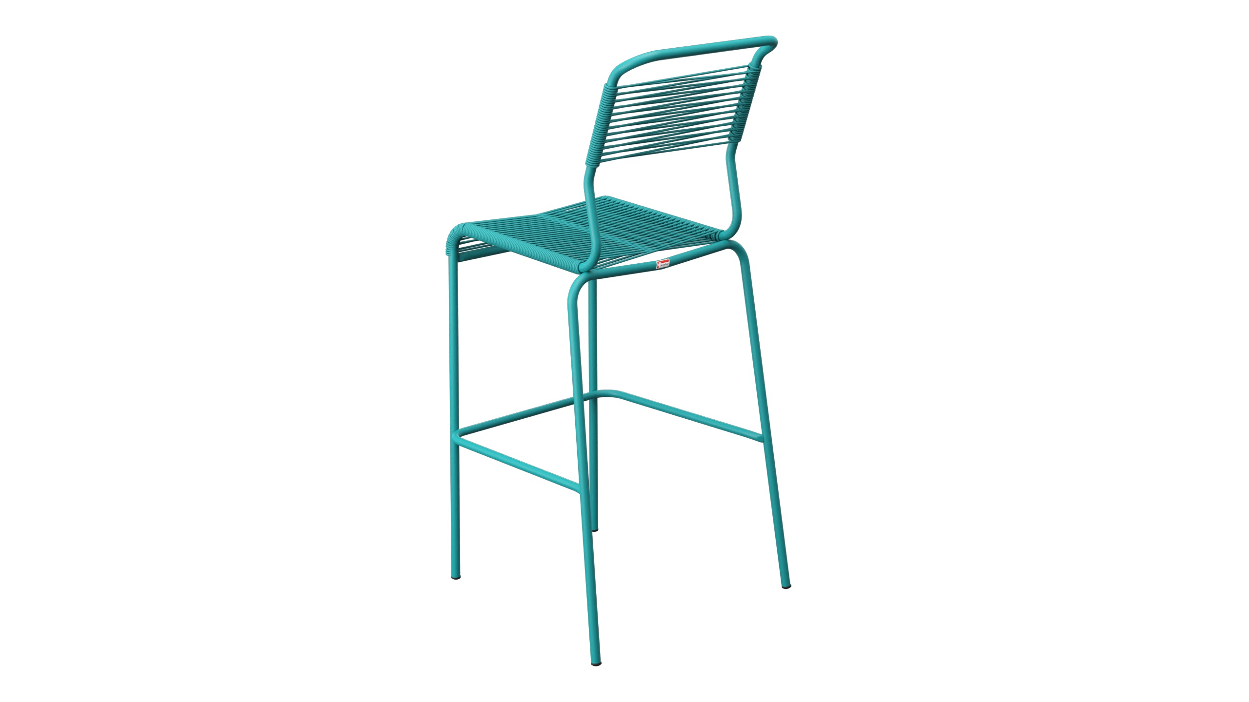Säntis Spaghetti-Barstuhl Outdoor ohne Armlehne in Kaliblau präsentiert im Onlineshop von KAQTU Design AG. Outdoor-Barstuhl ist von Schaffner