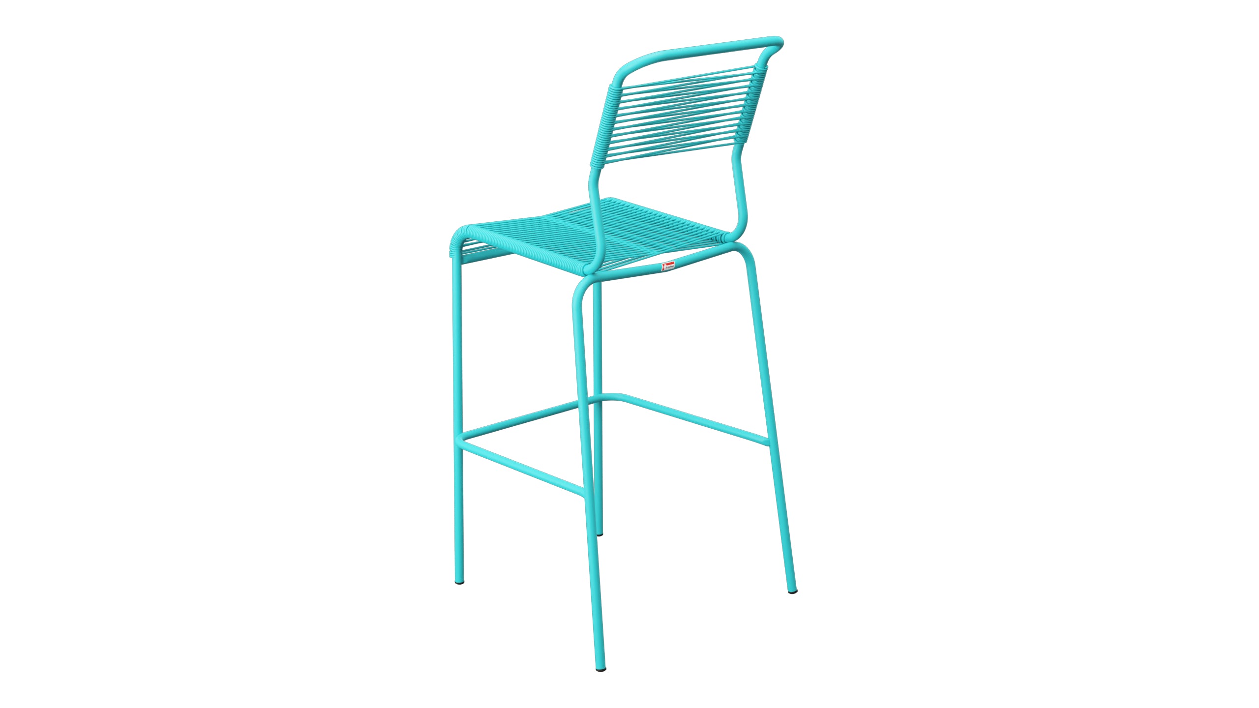 Säntis Spaghetti-Barstuhl Outdoor ohne Armlehne in Türkis präsentiert im Onlineshop von KAQTU Design AG. Outdoor-Barstuhl ist von Schaffner