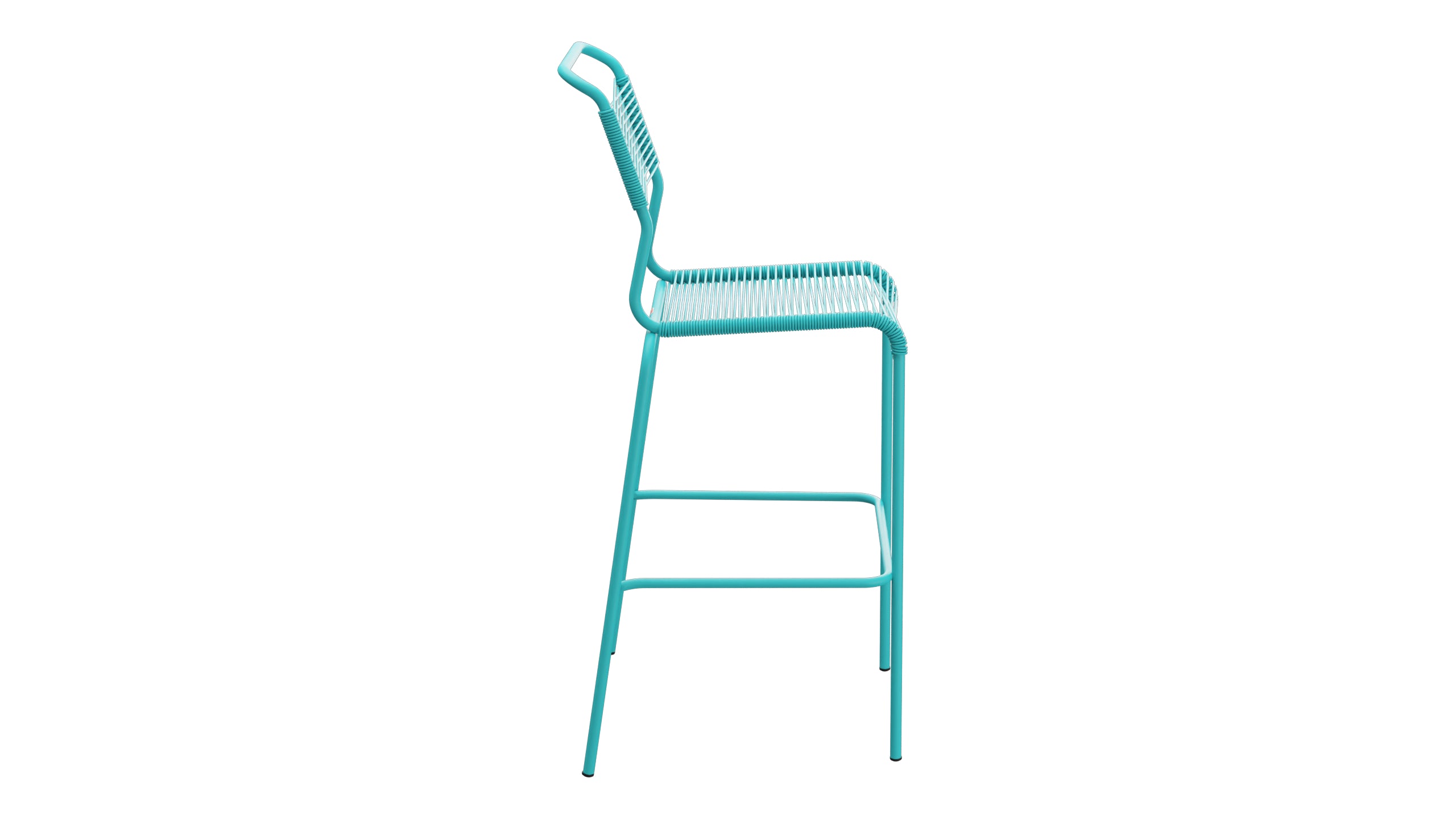 Säntis Spaghetti-Barstuhl Outdoor ohne Armlehne in Türkis präsentiert im Onlineshop von KAQTU Design AG. Outdoor-Barstuhl ist von Schaffner