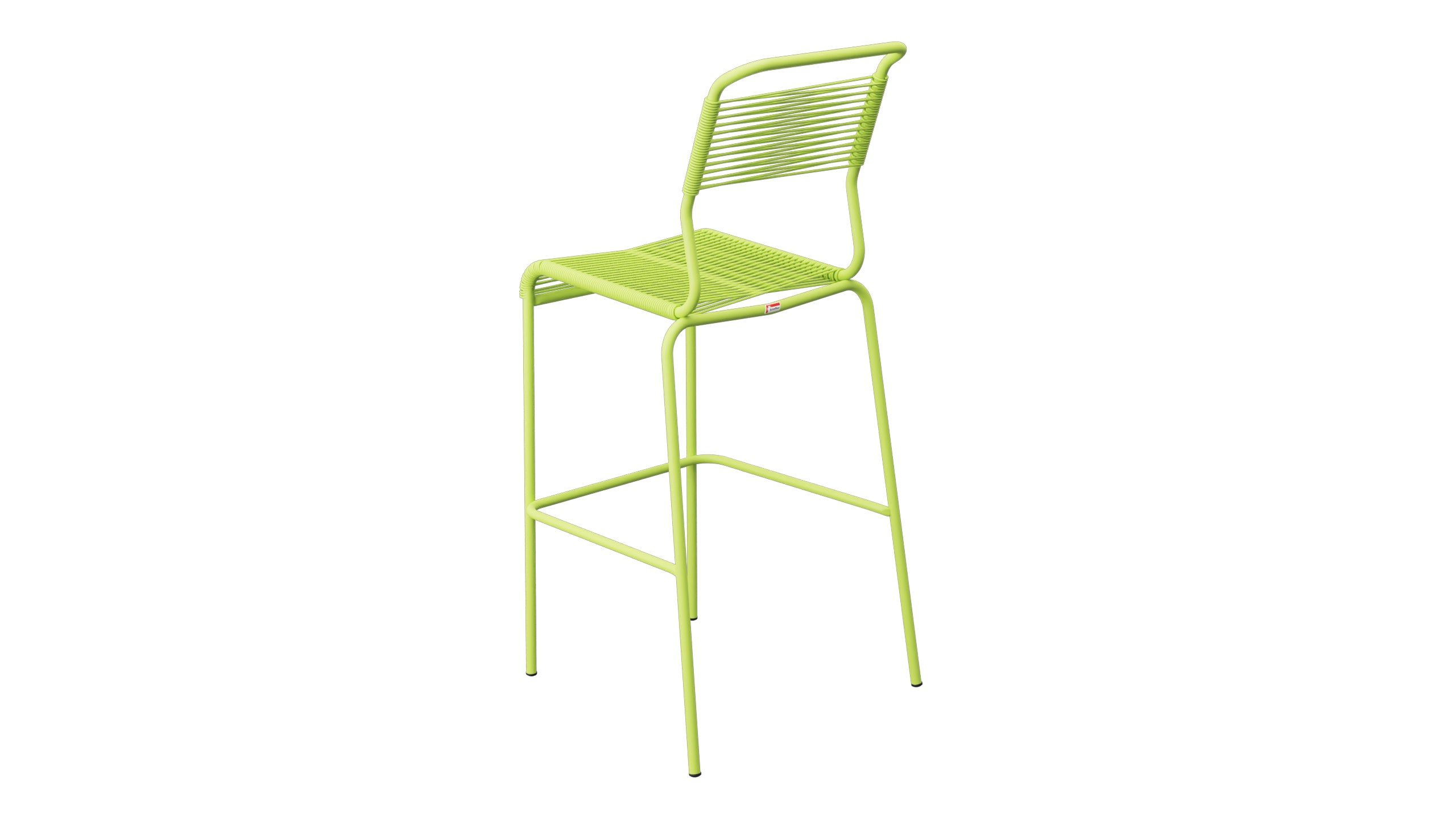 Säntis Spaghetti-Barstuhl Outdoor ohne Armlehne in Hellgrün präsentiert im Onlineshop von KAQTU Design AG. Outdoor-Barstuhl ist von Schaffner