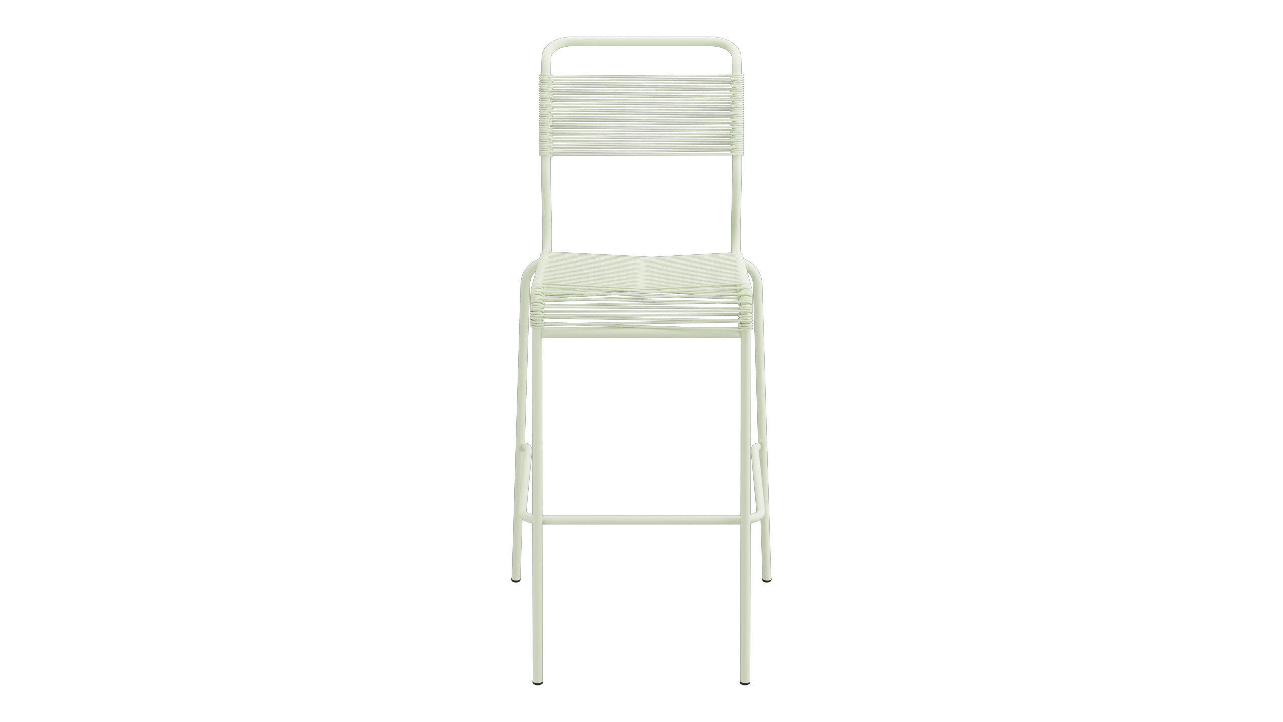 Säntis Spaghetti-Barstuhl Outdoor ohne Armlehne in Pastellgrün präsentiert im Onlineshop von KAQTU Design AG. Outdoor-Barstuhl ist von Schaffner