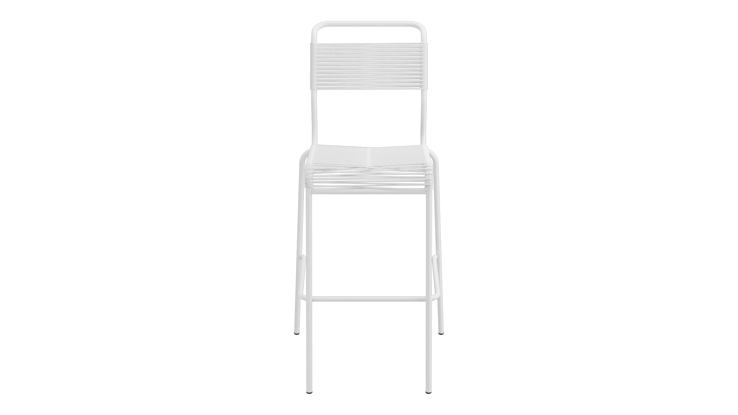 Säntis Spaghetti-Barstuhl Outdoor ohne Armlehne in Weiss präsentiert im Onlineshop von KAQTU Design AG. Outdoor-Barstuhl ist von Schaffner
