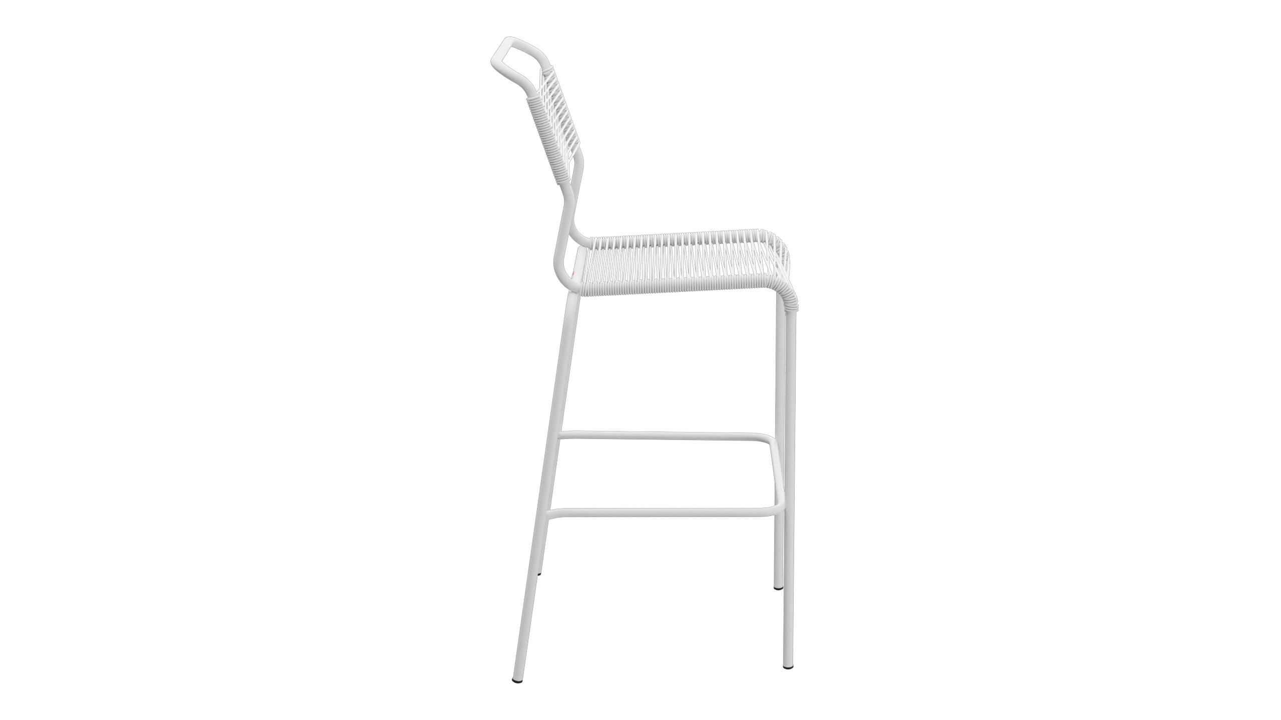 Säntis Spaghetti-Barstuhl Outdoor ohne Armlehne in Weiss präsentiert im Onlineshop von KAQTU Design AG. Outdoor-Barstuhl ist von Schaffner