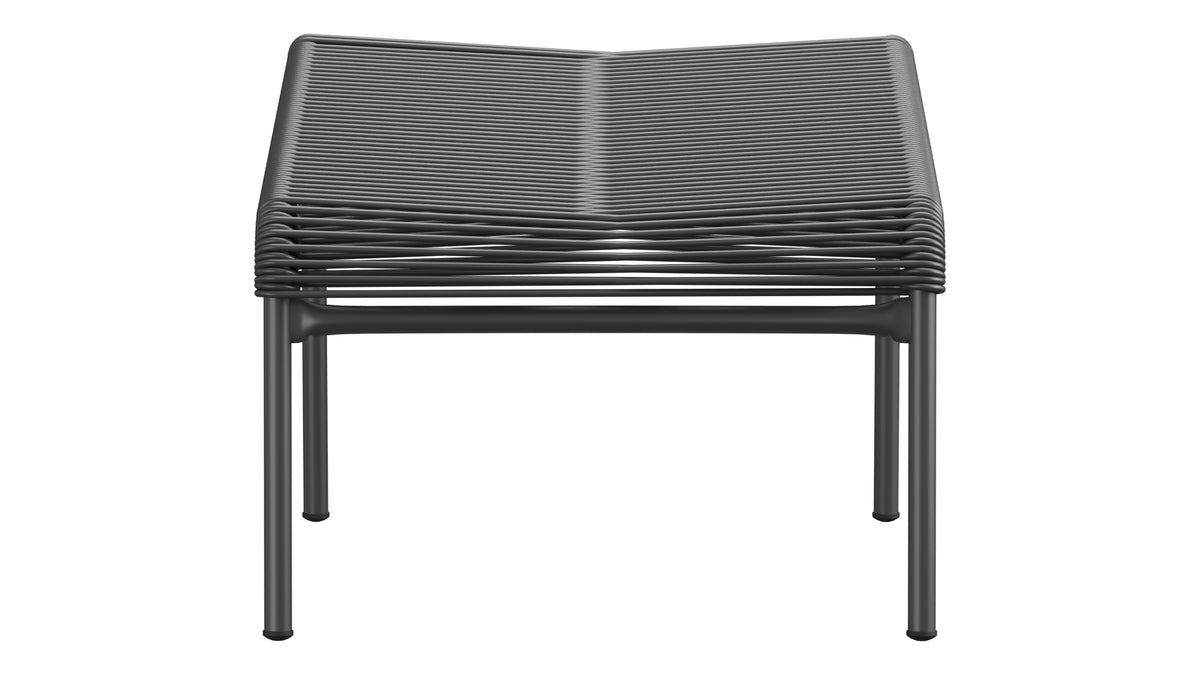 Säntis Spaghetti-Fusshocker in Anthrazit präsentiert im Onlineshop von KAQTU Design AG. Hocker Outdoor ist von Schaffner