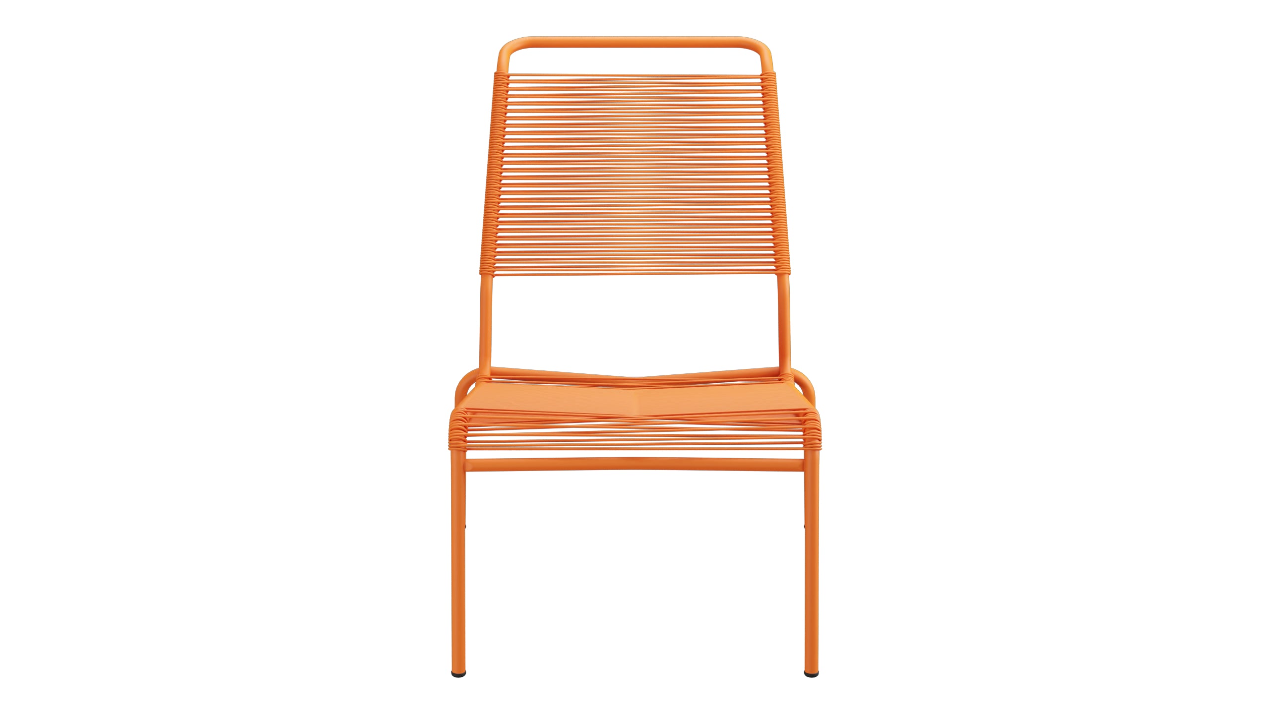 Säntis Spaghetti-Lounger ohne Armlehne Hochlehner in Orange präsentiert im Onlineshop von KAQTU Design AG. Outdoor-Sessel ist von Schaffner