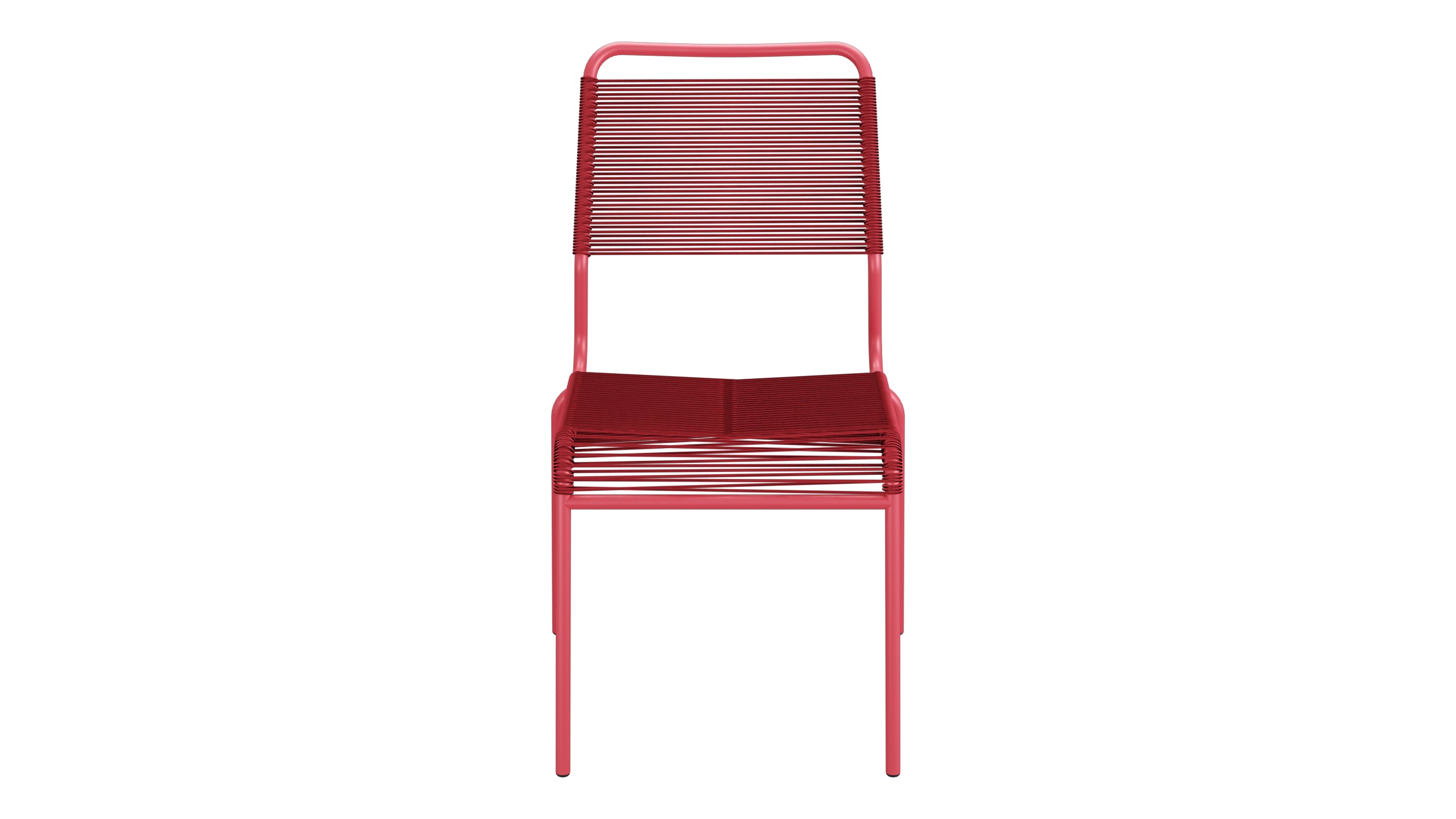 Rigi Spaghetti-Gartenstuhl ohne Armlehne Comfort in Ahornrot präsentiert im Onlineshop von KAQTU Design AG. Gartenstuhl ist von Schaffner