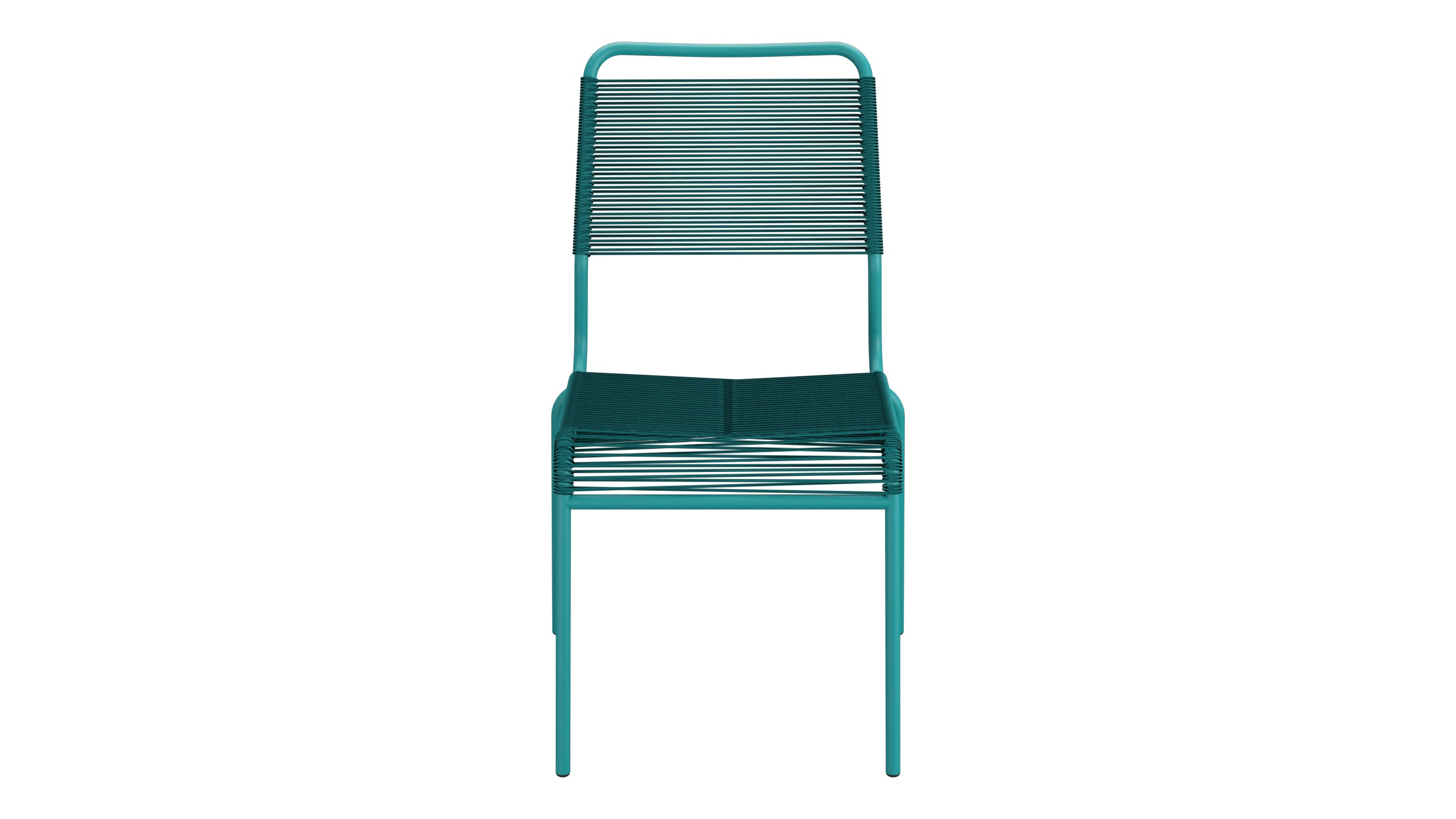 Rigi Spaghetti-Gartenstuhl ohne Armlehne Comfort in Kaliblau präsentiert im Onlineshop von KAQTU Design AG. Gartenstuhl ist von Schaffner