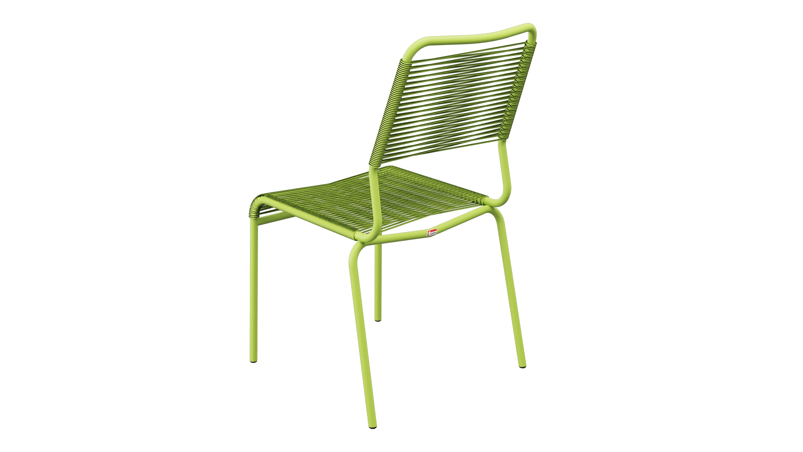 Rigi Spaghetti-Gartenstuhl ohne Armlehne Comfort in Hellgrün präsentiert im Onlineshop von KAQTU Design AG. Gartenstuhl ist von Schaffner