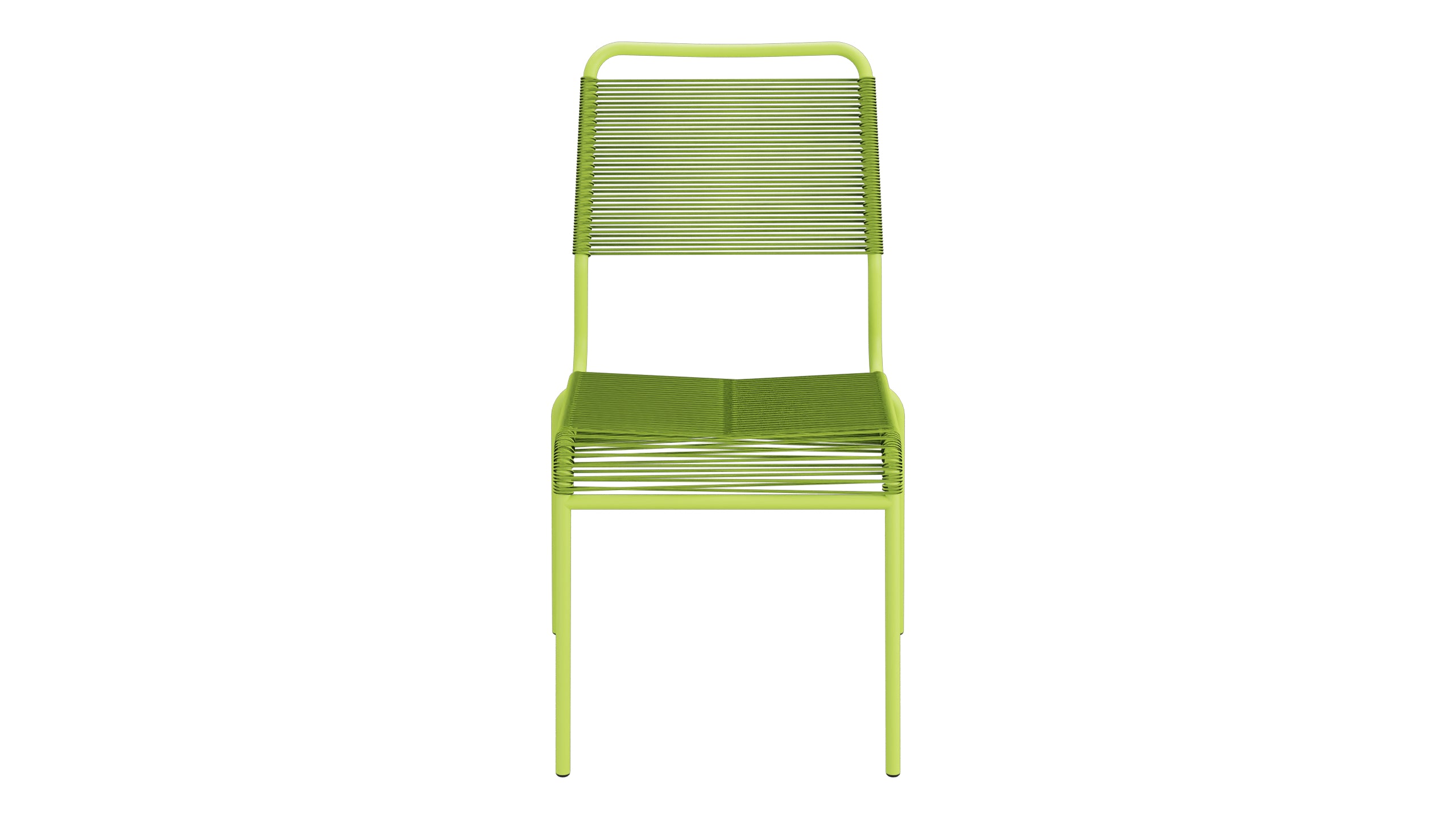 Rigi Spaghetti-Gartenstuhl ohne Armlehne Comfort in Hellgrün präsentiert im Onlineshop von KAQTU Design AG. Gartenstuhl ist von Schaffner