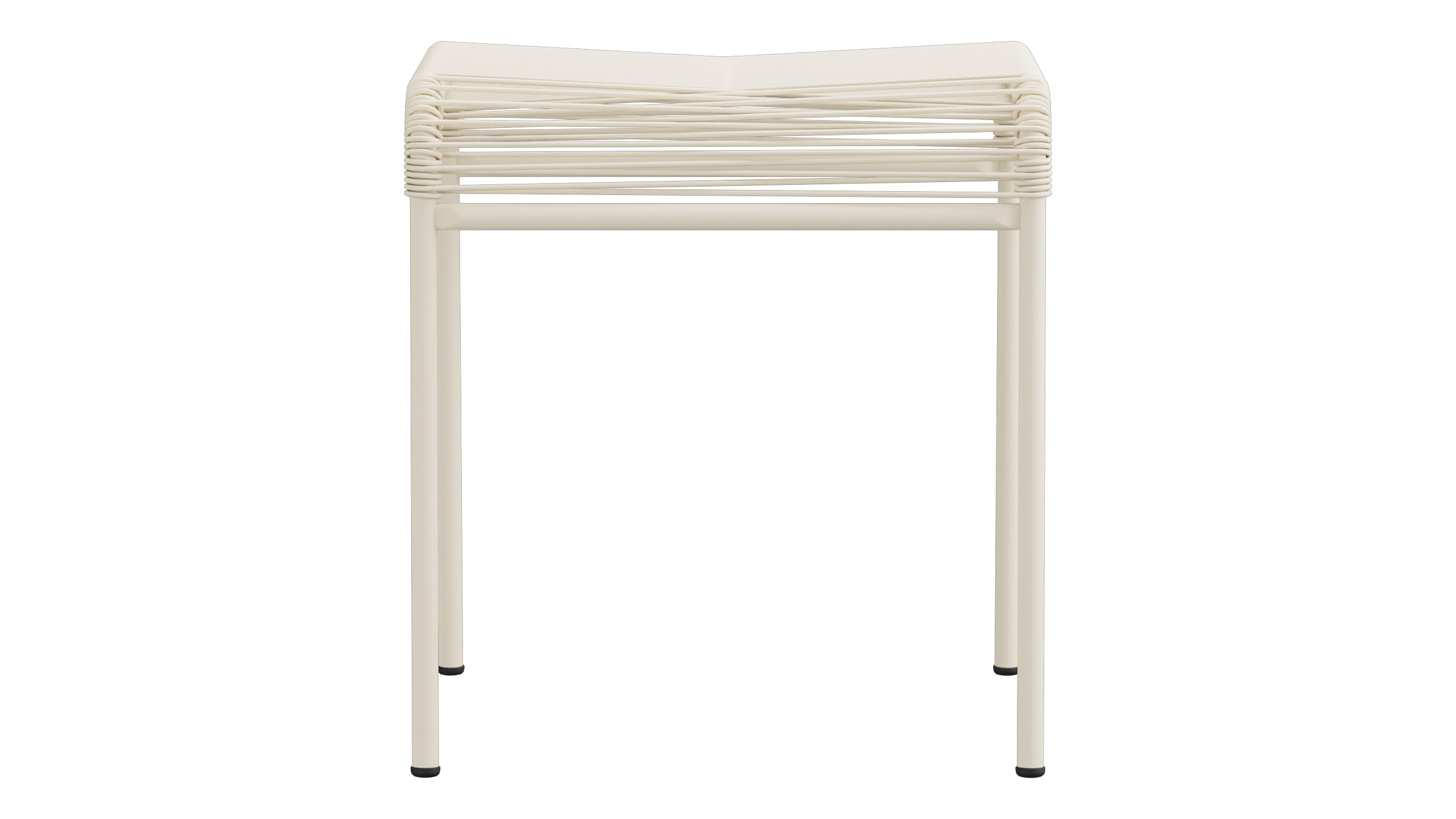 Säntis Spaghetti-1er-Hocker in Pastellsand präsentiert im Onlineshop von KAQTU Design AG. Hocker Outdoor ist von Schaffner