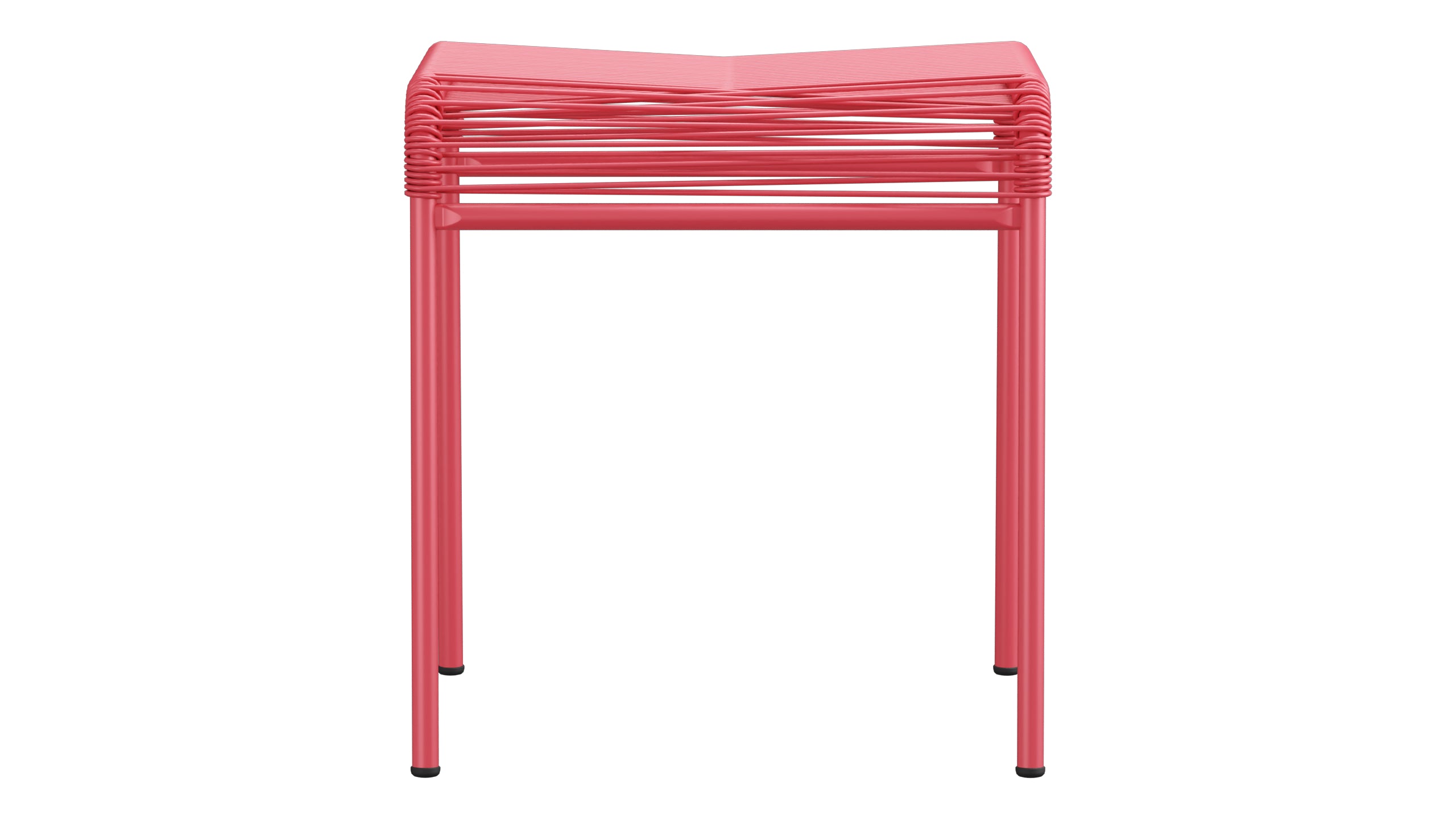 Säntis Spaghetti-1er-Hocker in Ahornrot präsentiert im Onlineshop von KAQTU Design AG. Hocker Outdoor ist von Schaffner