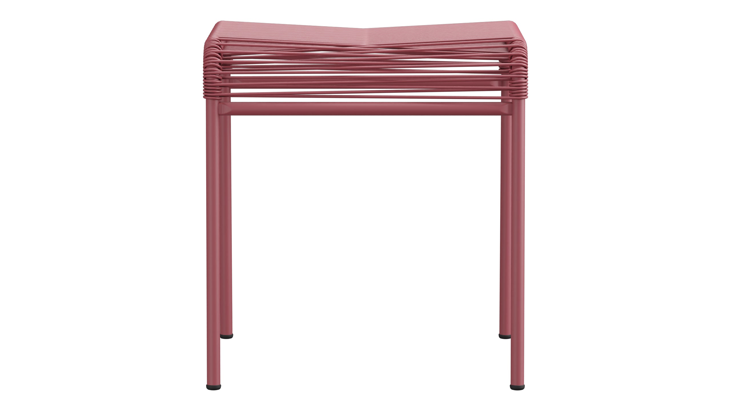 Säntis Spaghetti-1er-Hocker in Bordeaux präsentiert im Onlineshop von KAQTU Design AG. Hocker Outdoor ist von Schaffner
