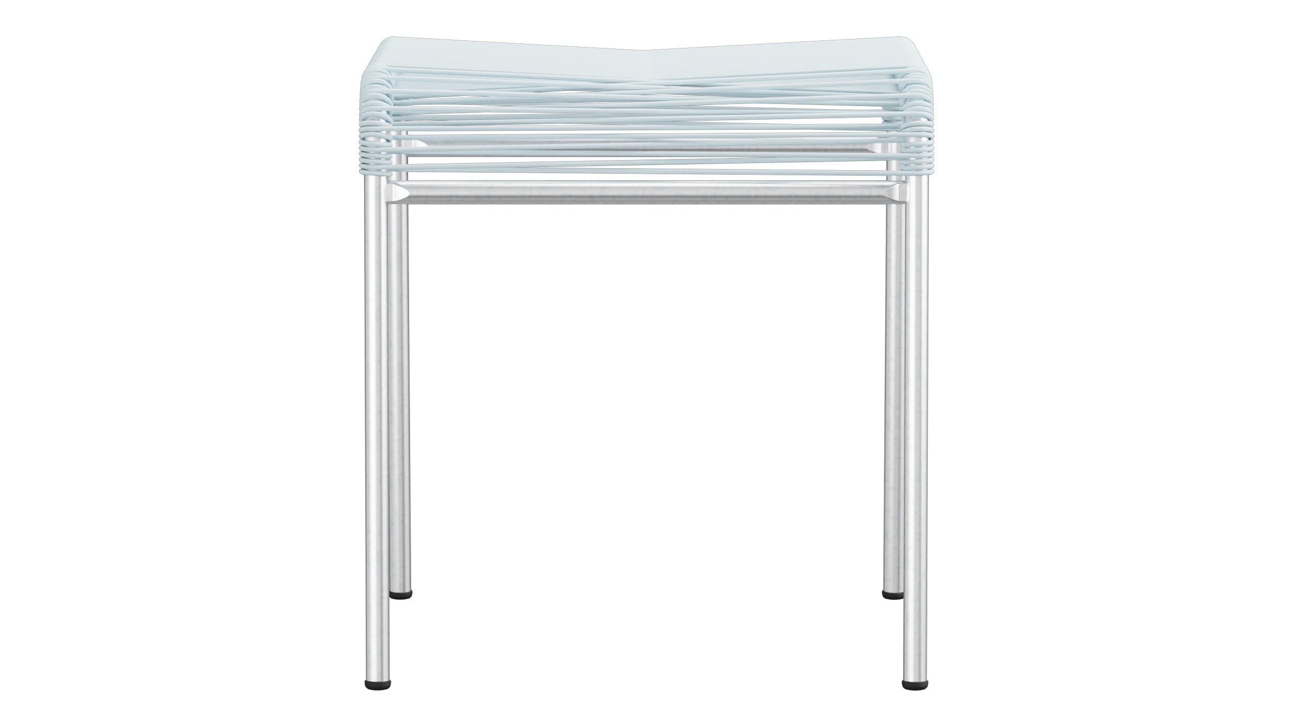 Säntis Spaghetti-1er-Hocker in Pastellblau präsentiert im Onlineshop von KAQTU Design AG. Hocker Outdoor ist von Schaffner