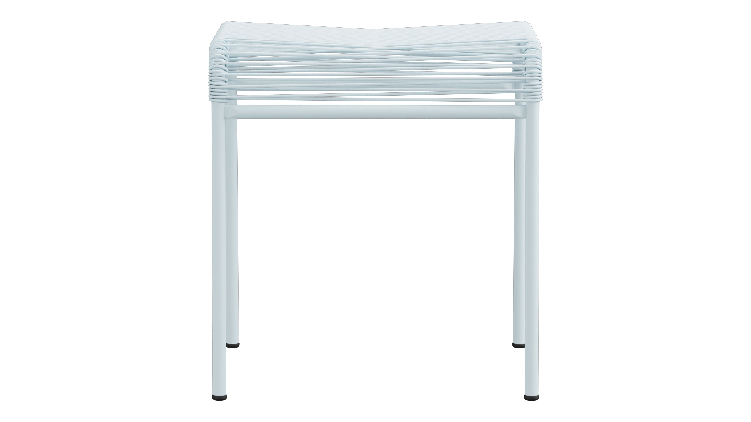 Säntis Spaghetti-1er-Hocker in Pastellblau präsentiert im Onlineshop von KAQTU Design AG. Hocker Outdoor ist von Schaffner