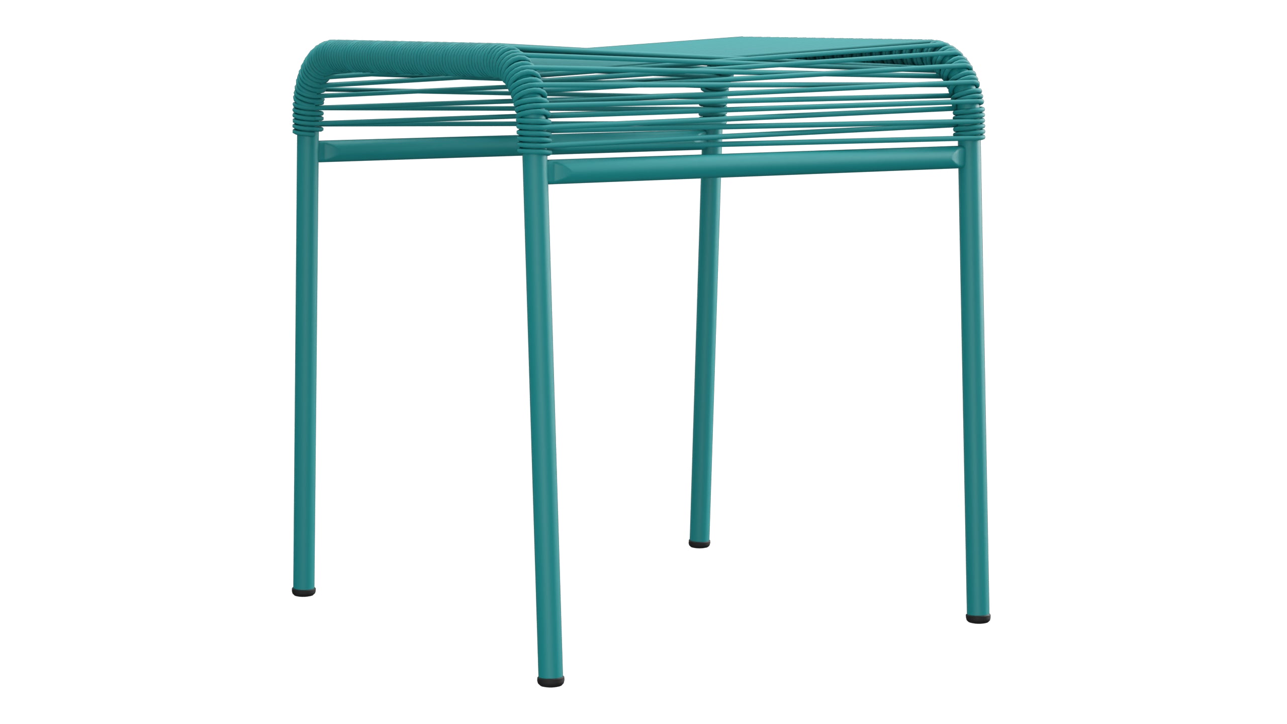 Säntis Spaghetti-1er-Hocker in Kaliblau präsentiert im Onlineshop von KAQTU Design AG. Hocker Outdoor ist von Schaffner
