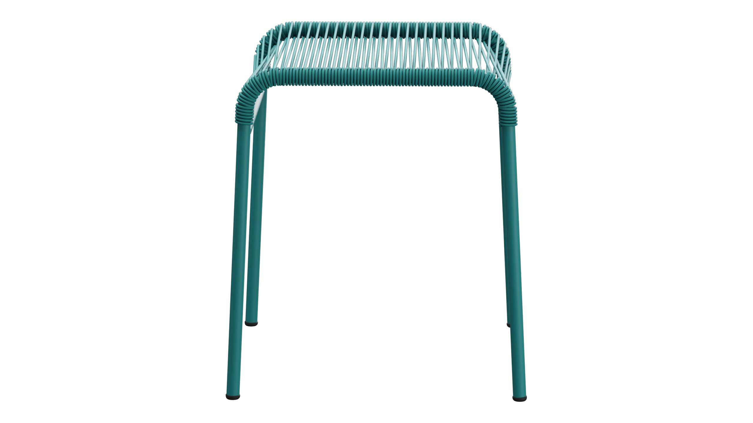 Säntis Spaghetti-1er-Hocker in Kaliblau präsentiert im Onlineshop von KAQTU Design AG. Hocker Outdoor ist von Schaffner