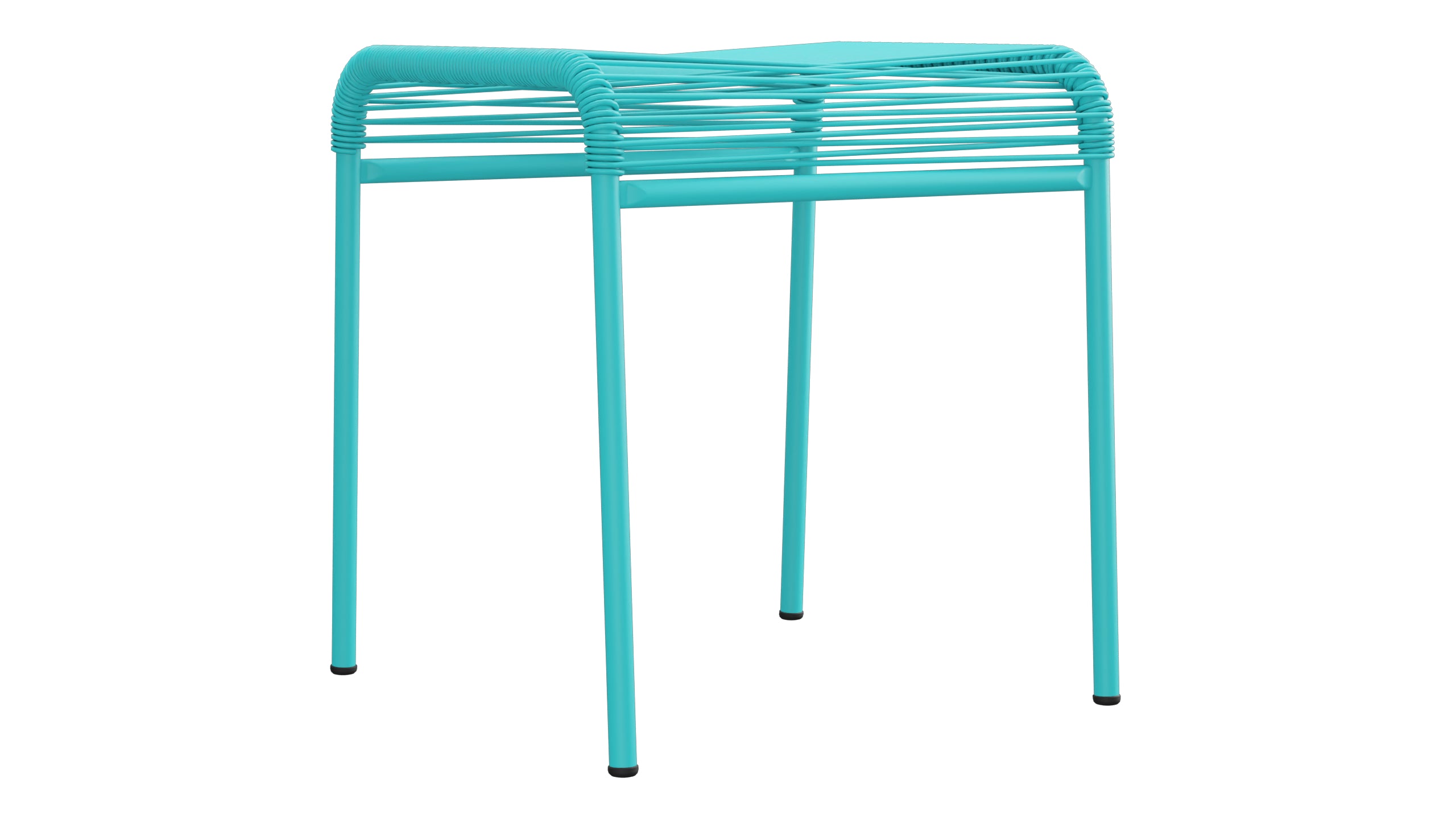 Säntis Spaghetti-1er-Hocker in Türkis präsentiert im Onlineshop von KAQTU Design AG. Hocker Outdoor ist von Schaffner