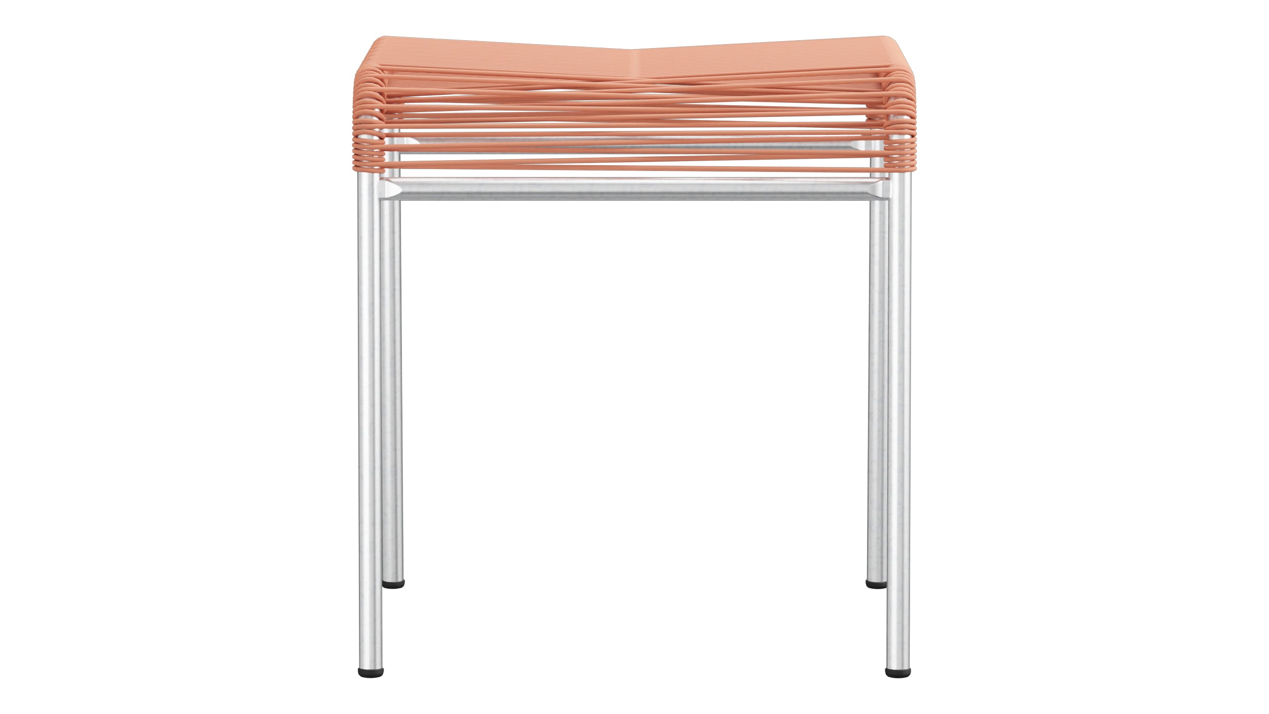 Säntis Spaghetti-1er-Hocker in Pastellterracotta präsentiert im Onlineshop von KAQTU Design AG. Hocker Outdoor ist von Schaffner
