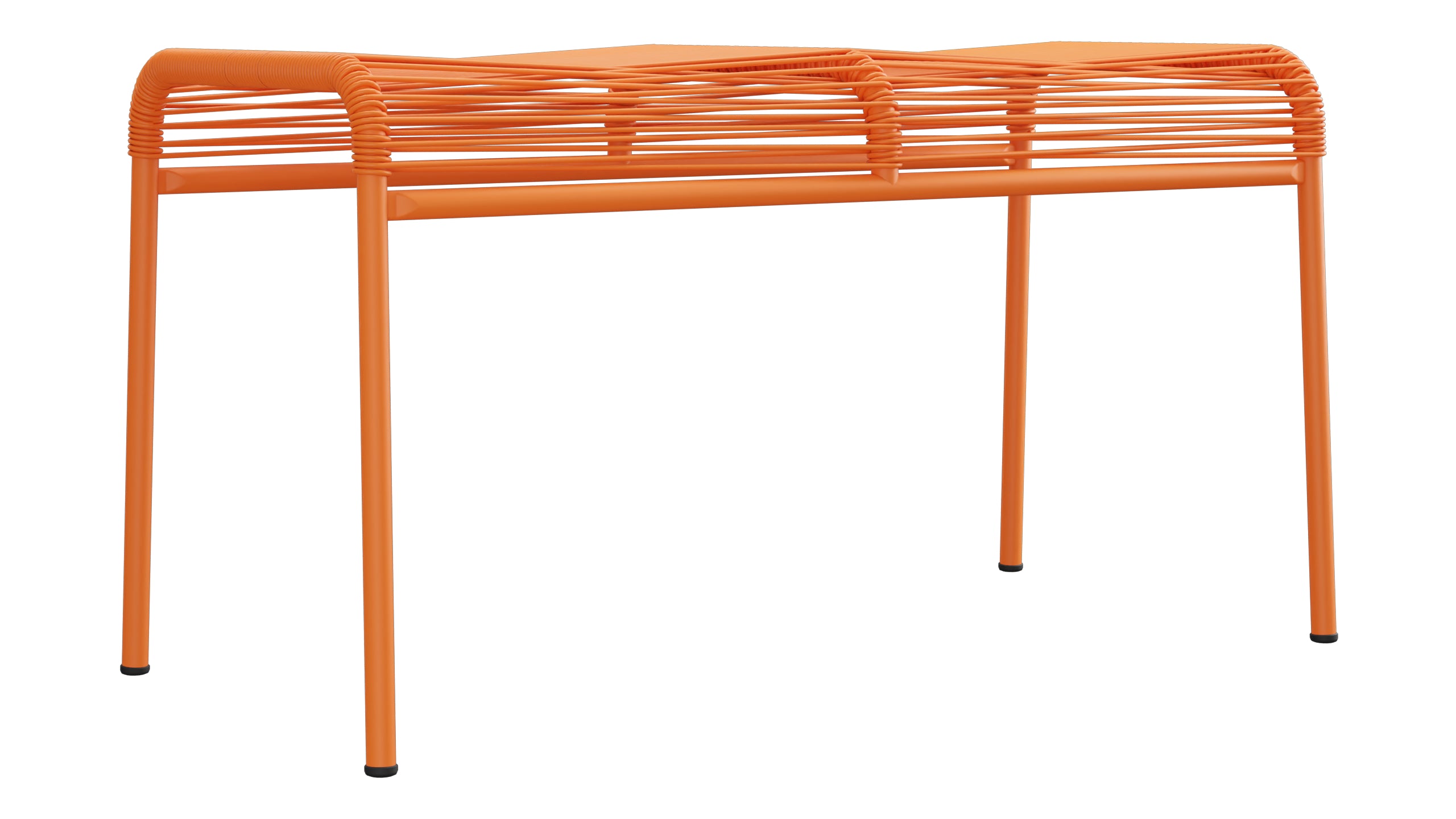 Säntis Spaghetti 2er-Hocker in Orange präsentiert im Onlineshop von KAQTU Design AG. Hocker Outdoor ist von Schaffner