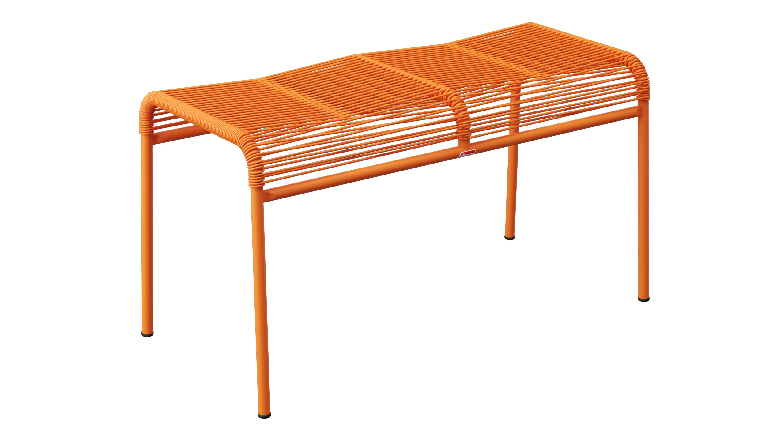 Säntis Spaghetti 2er-Hocker in Orange präsentiert im Onlineshop von KAQTU Design AG. Hocker Outdoor ist von Schaffner