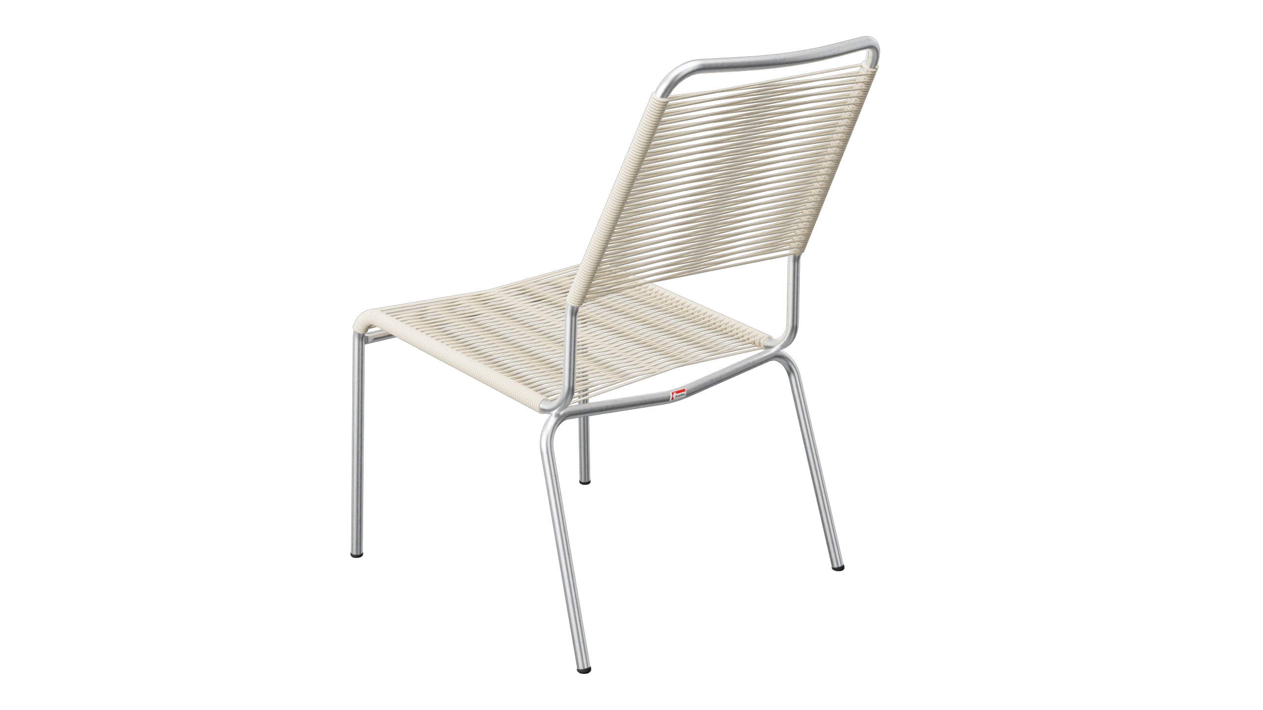 Rigi Spaghetti-Salonsessel  ohne Armlehne in Pastellsand präsentiert im Onlineshop von KAQTU Design AG. Outdoor-Sessel ist von Schaffner