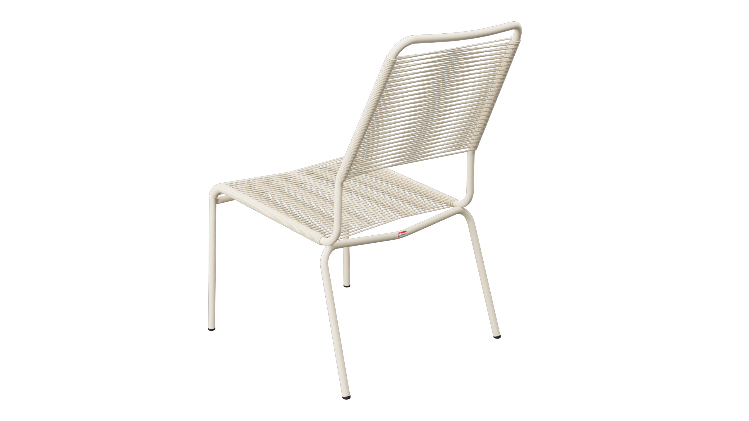 Rigi Spaghetti-Salonsessel  ohne Armlehne in Pastellsand präsentiert im Onlineshop von KAQTU Design AG. Outdoor-Sessel ist von Schaffner