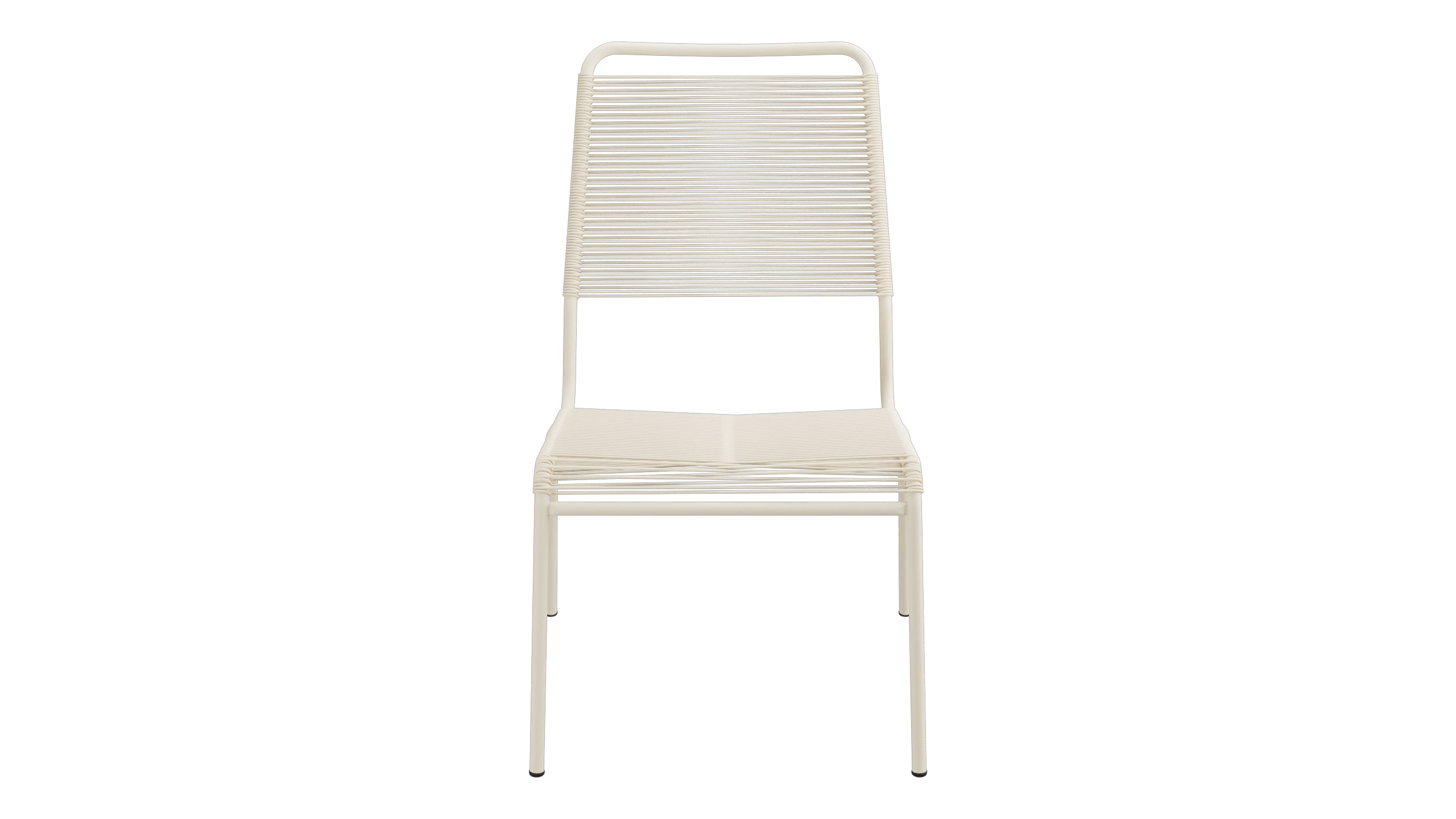 Rigi Spaghetti-Salonsessel  ohne Armlehne in Pastellsand präsentiert im Onlineshop von KAQTU Design AG. Outdoor-Sessel ist von Schaffner