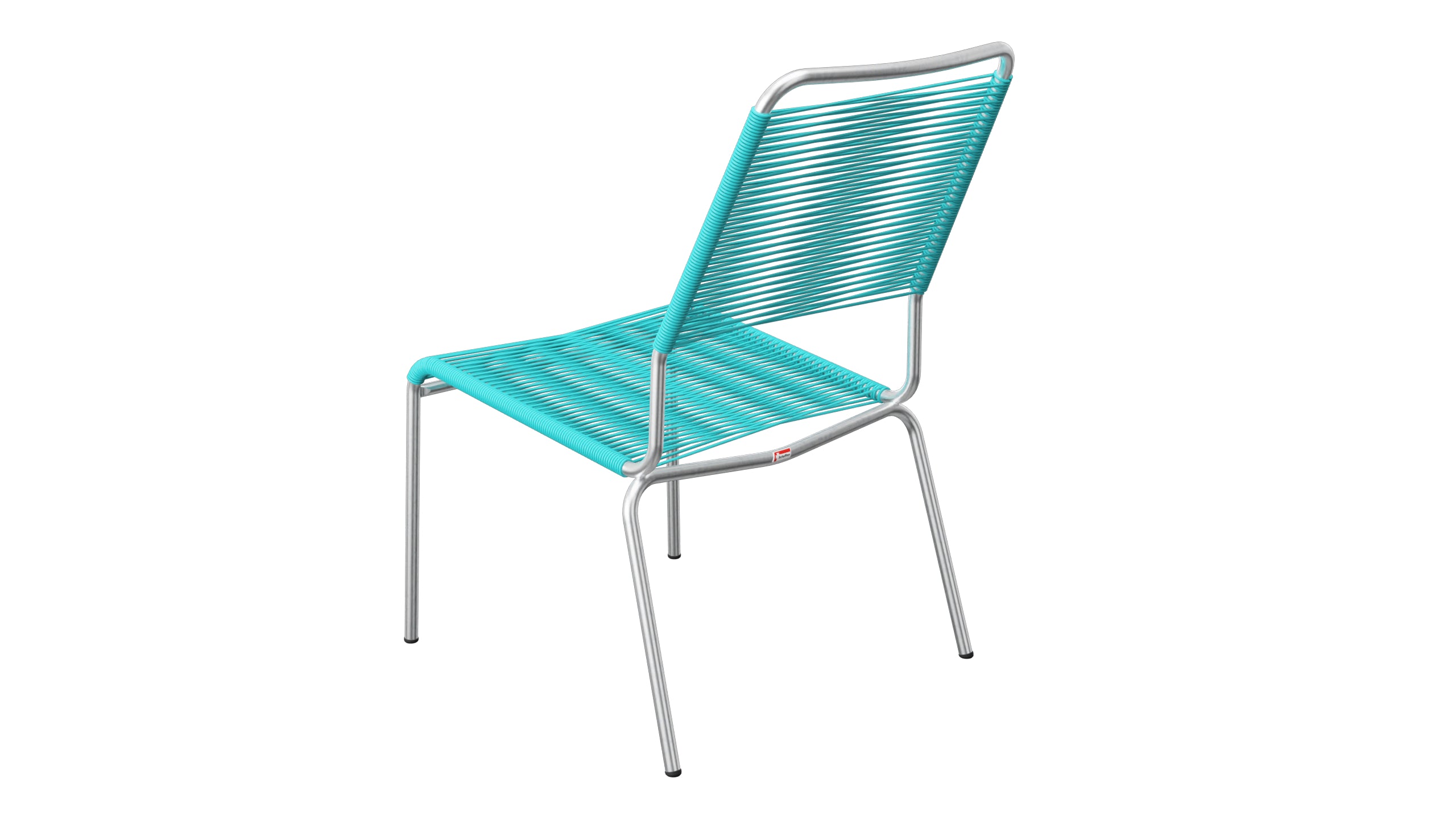 Rigi Spaghetti-Salonsessel  ohne Armlehne in Türkis präsentiert im Onlineshop von KAQTU Design AG. Outdoor-Sessel ist von Schaffner