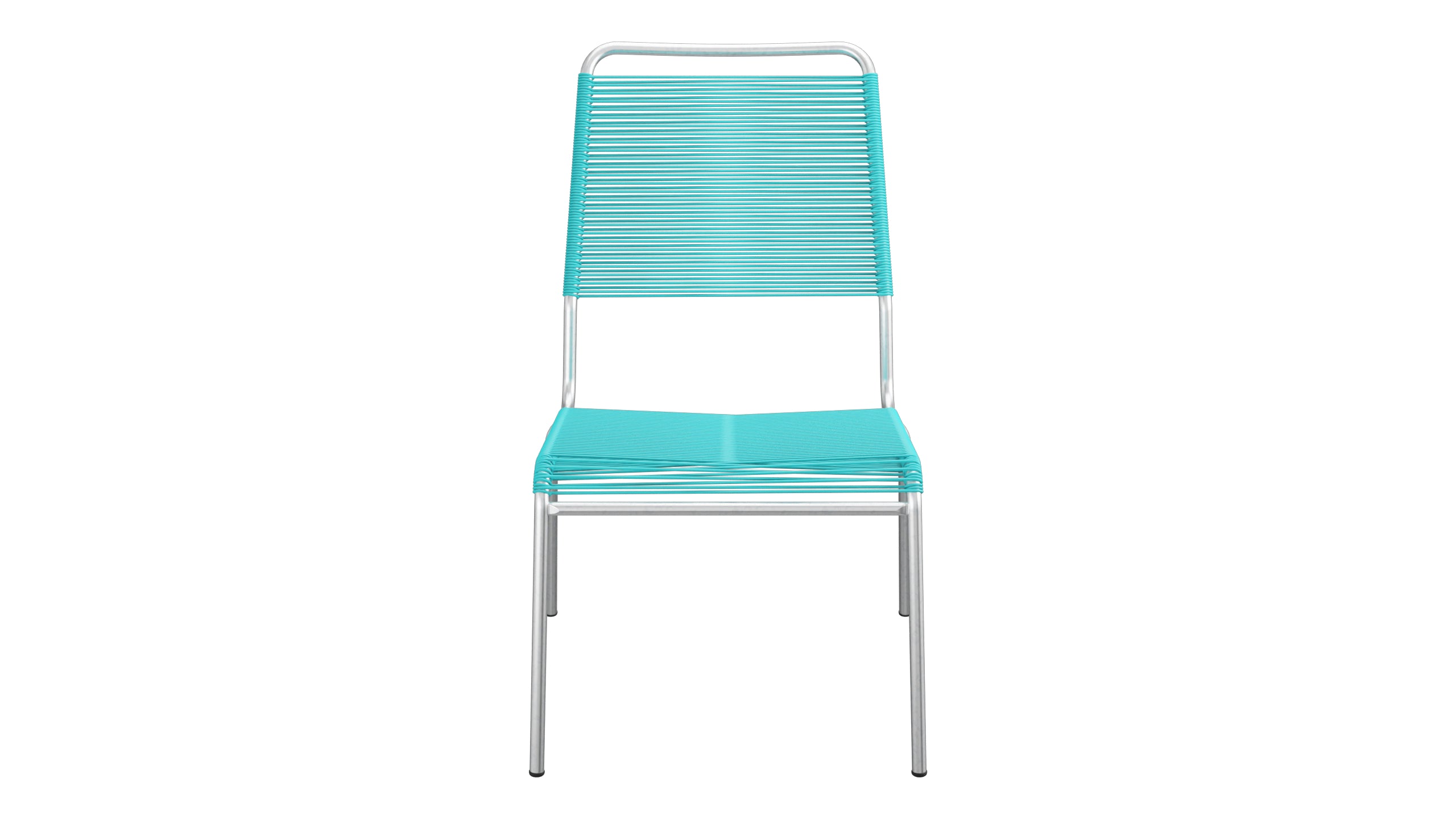 Rigi Spaghetti-Salonsessel  ohne Armlehne in Türkis präsentiert im Onlineshop von KAQTU Design AG. Outdoor-Sessel ist von Schaffner