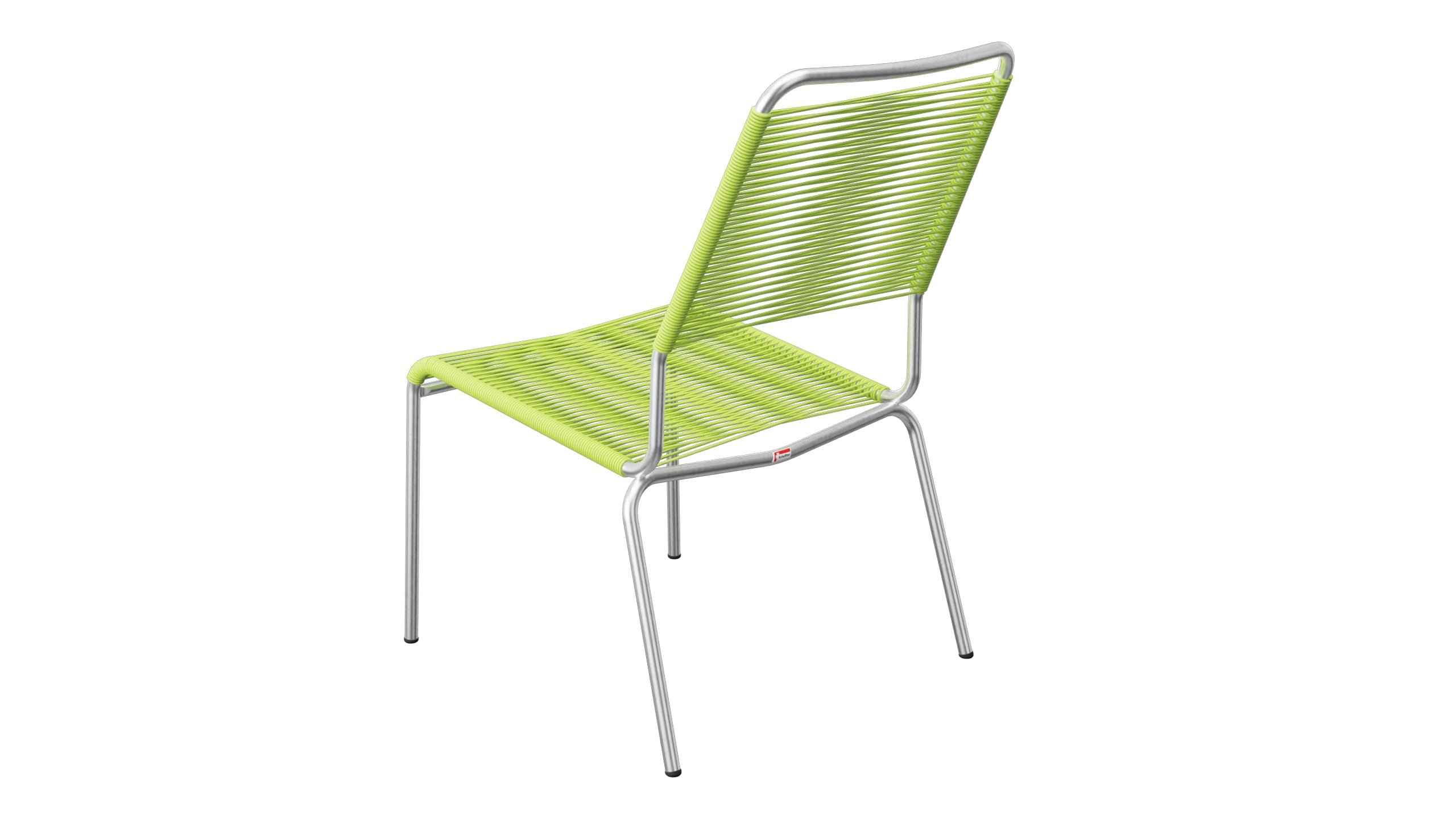 Rigi Spaghetti-Salonsessel  ohne Armlehne in Hellgrün präsentiert im Onlineshop von KAQTU Design AG. Outdoor-Sessel ist von Schaffner