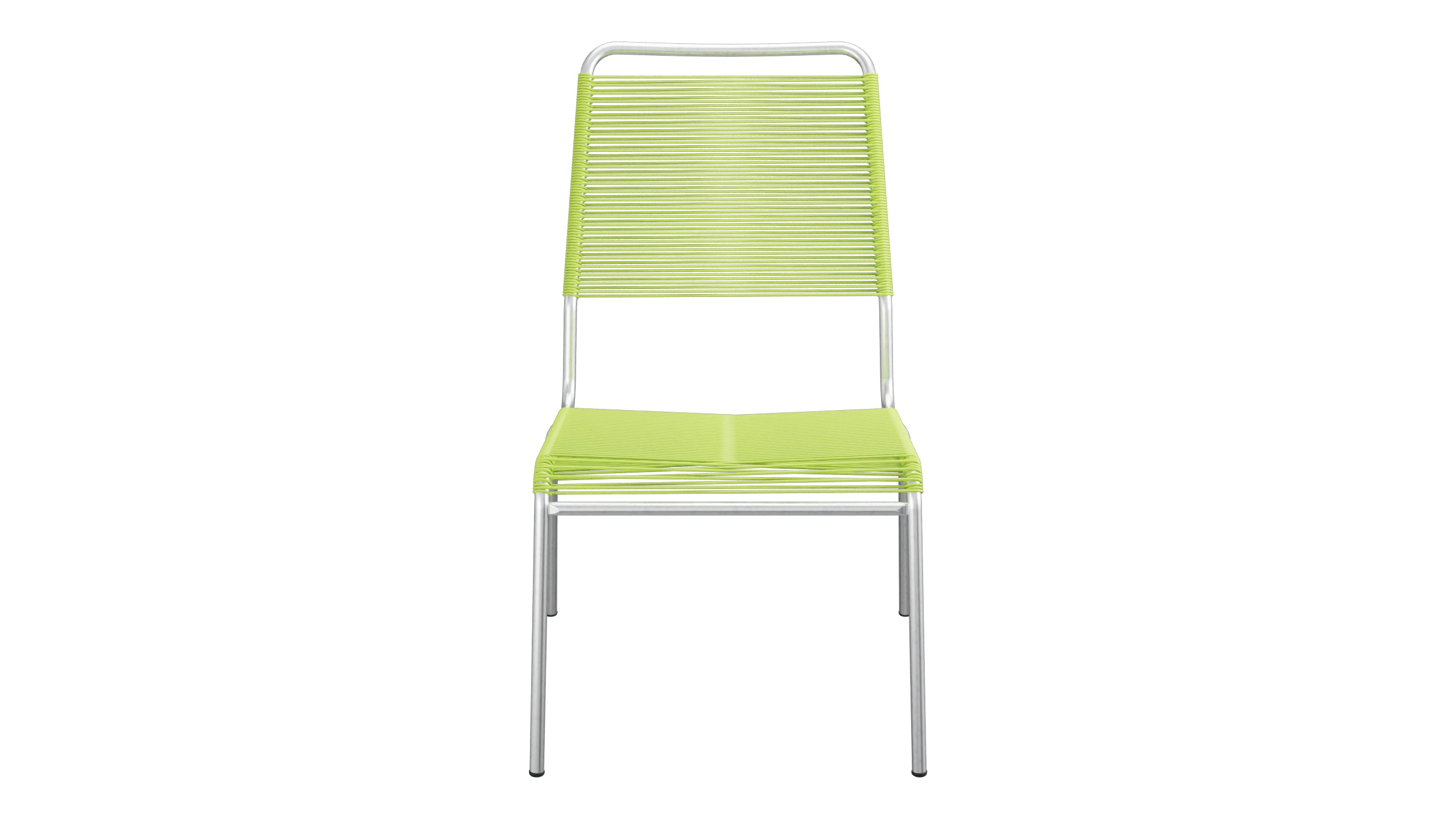 Rigi Spaghetti-Salonsessel  ohne Armlehne in Hellgrün präsentiert im Onlineshop von KAQTU Design AG. Outdoor-Sessel ist von Schaffner