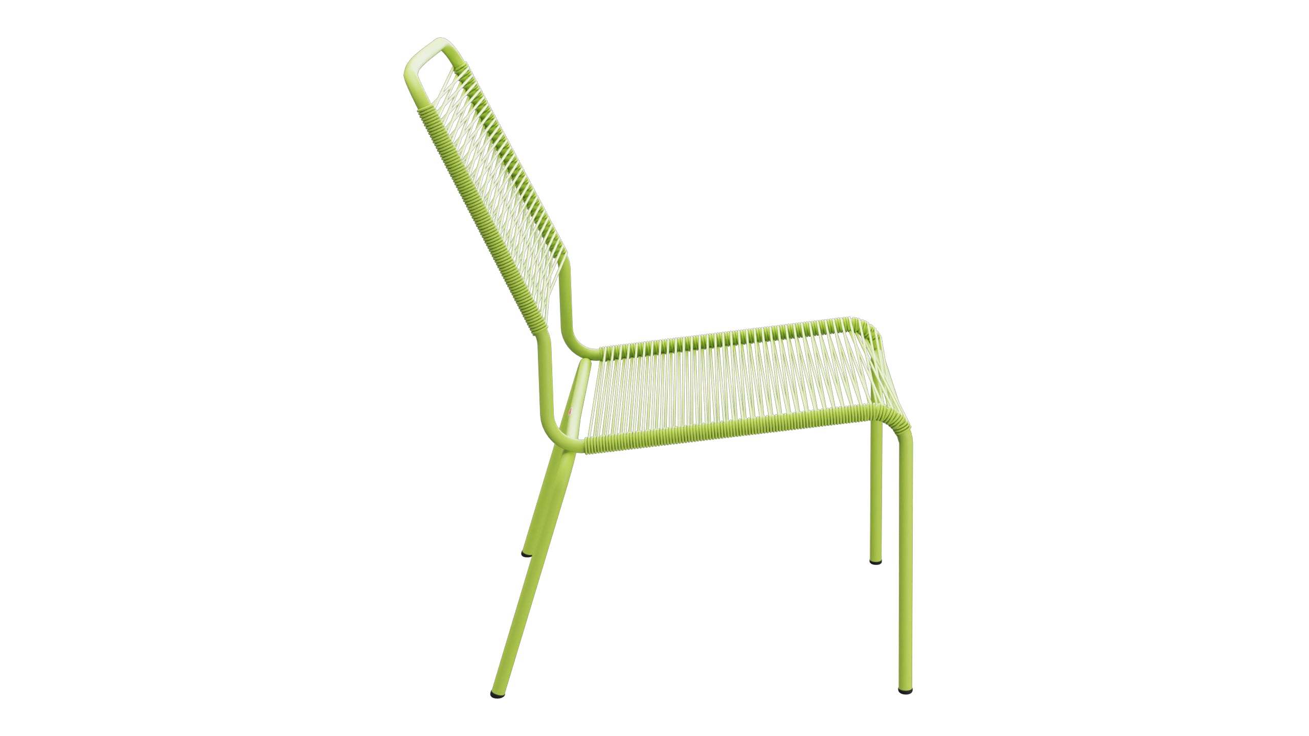 Rigi Spaghetti-Salonsessel  ohne Armlehne in Hellgrün präsentiert im Onlineshop von KAQTU Design AG. Outdoor-Sessel ist von Schaffner