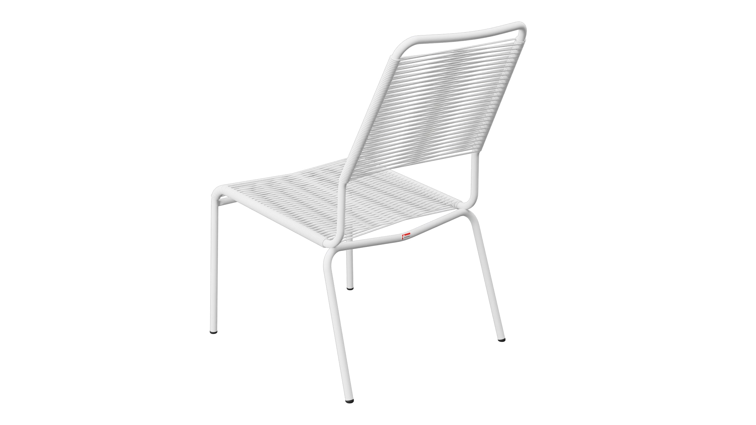 Rigi Spaghetti-Salonsessel  ohne Armlehne in Weiss präsentiert im Onlineshop von KAQTU Design AG. Outdoor-Sessel ist von Schaffner