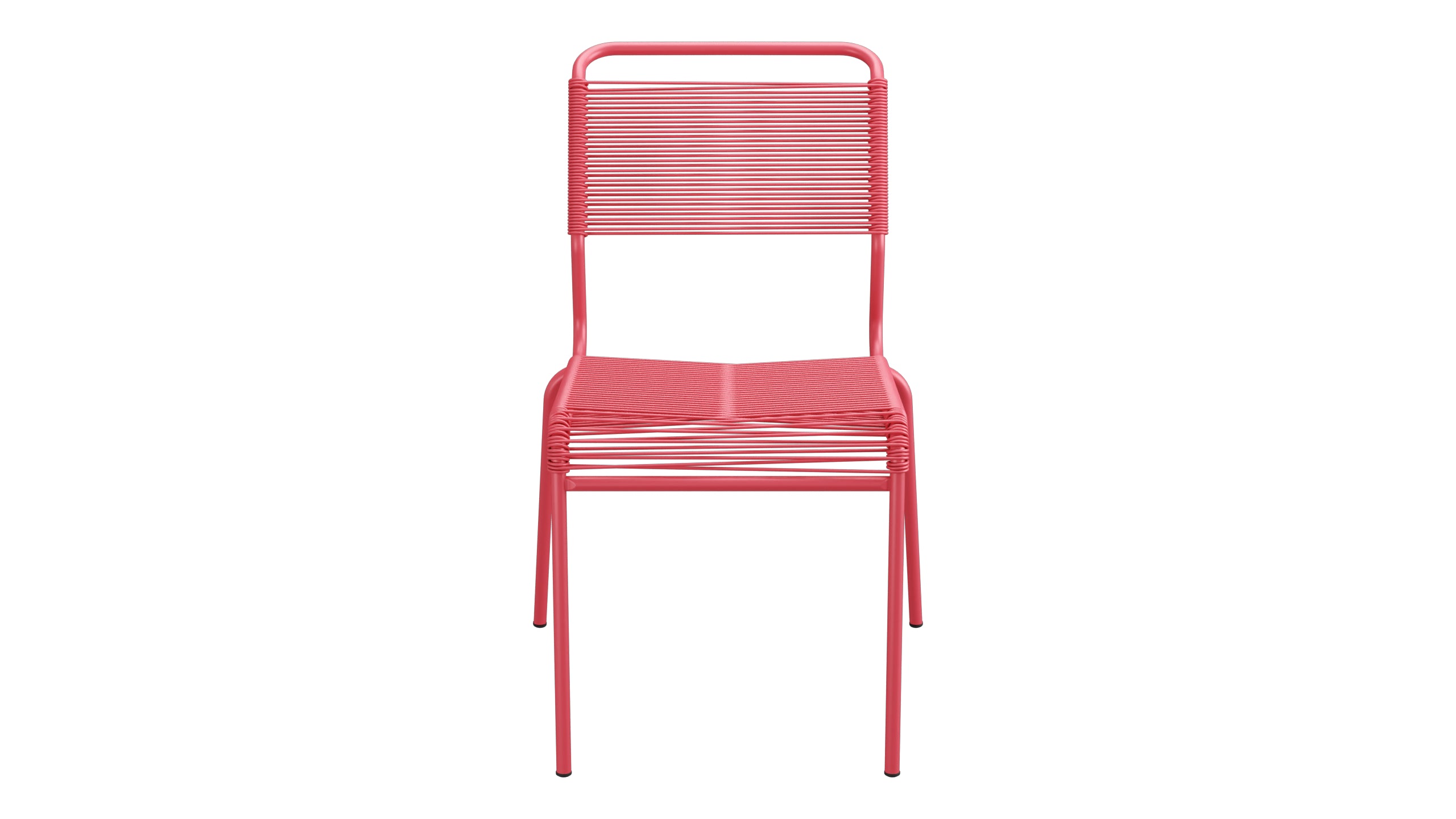 Säntis Spaghetti-Gartenstuhl ohne Armlehne in Ahornrot präsentiert im Onlineshop von KAQTU Design AG. Gartenstuhl ist von Schaffner
