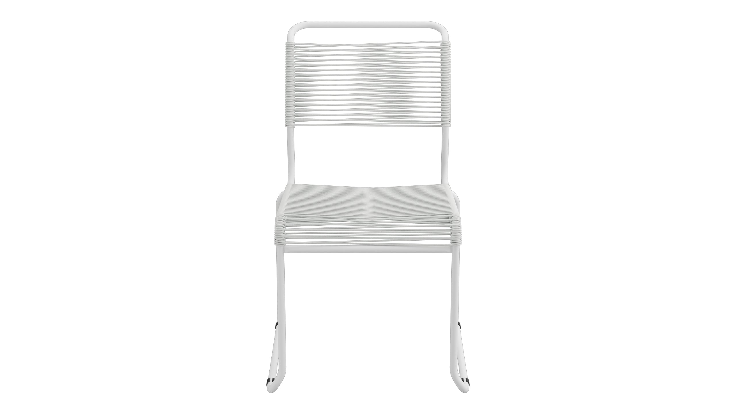 Spaghettistuhl Säntis mit Kufen in Alusilber präsentiert im Onlineshop von KAQTU Design AG. Gartenstuhl ist von Schaffner