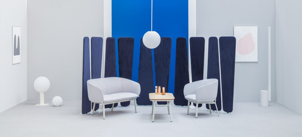 Viva  VV02 - freistehende Paneele in Blau präsentiert im Onlineshop von KAQTU Design AG. Paneele ist von Mdd