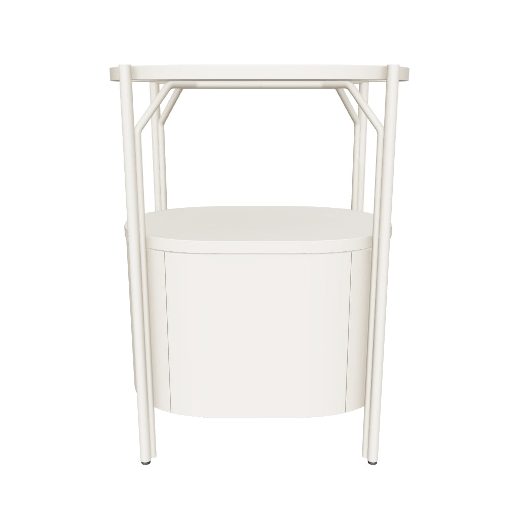 Badezimmermöbel Arely mit Stahlgestell und weiss lackiertem MDF, 60 x 40 cm in Beige präsentiert im Onlineshop von KAQTU Design AG. Badezimmermöbel ist von Kave Home