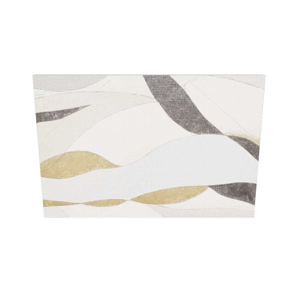 Abstrakte Leinwand Marvilo, Grau und Senfgelb, 60 x 90 cm in Beige, Schwarz, Grau, Senfgelb präsentiert im Onlineshop von KAQTU Design AG. Bild ist von Kave Home